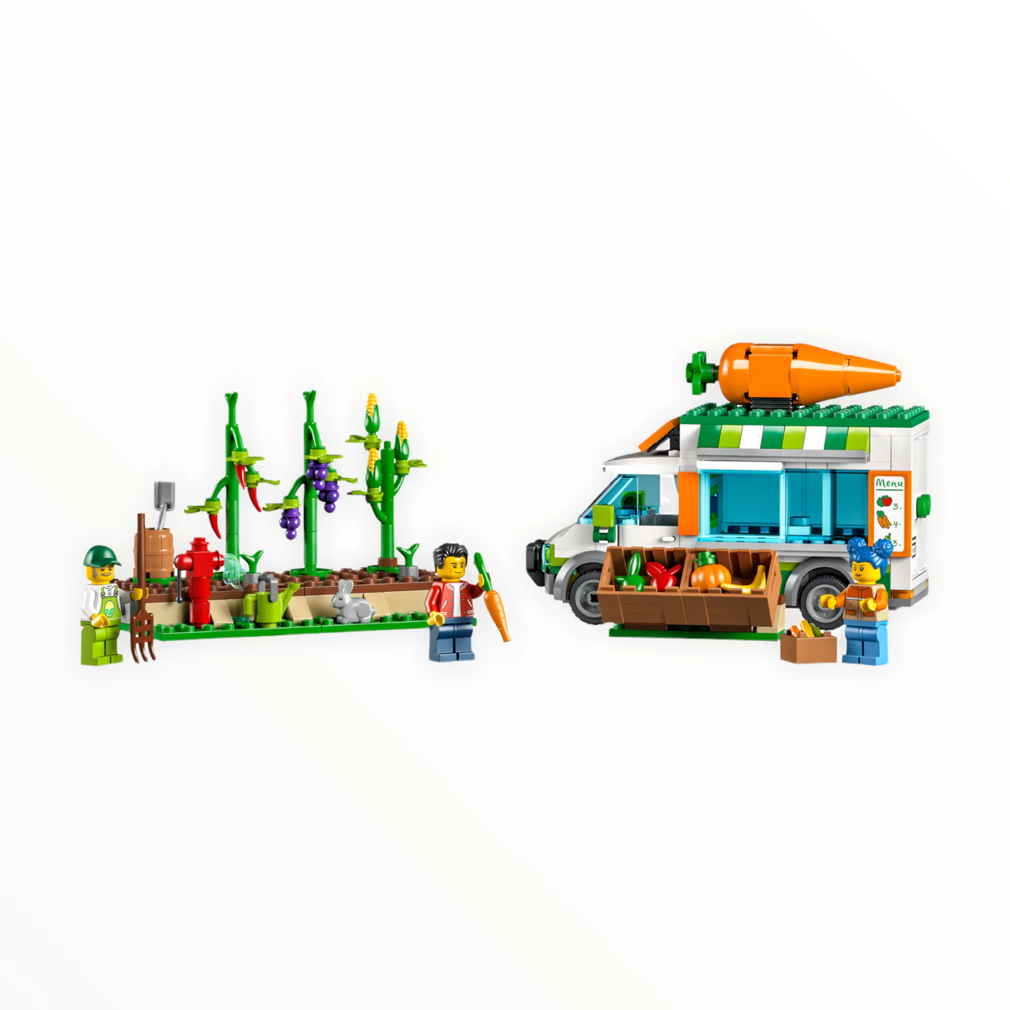 Retired Set 60345 City Farmers Market Van - Image 3