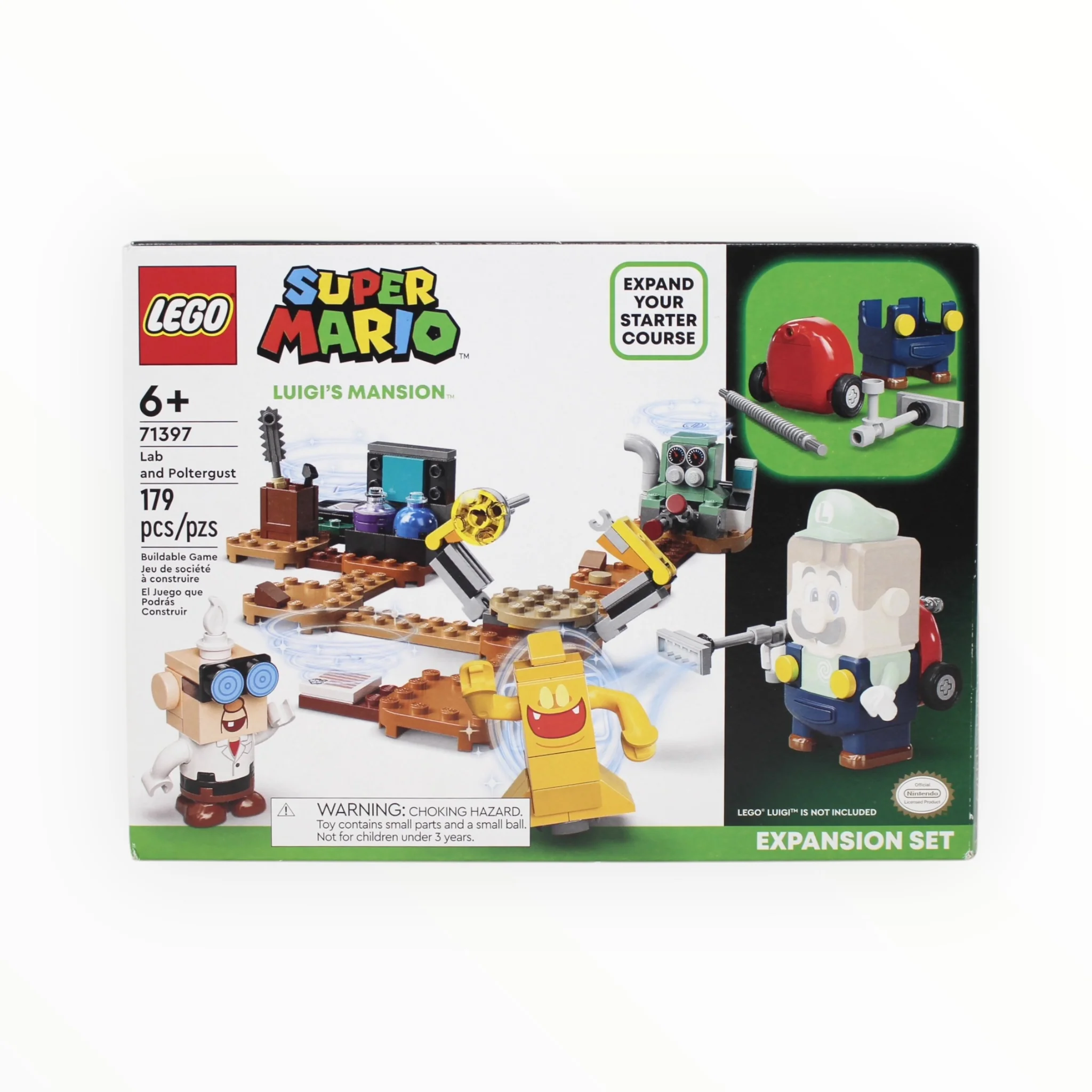 Retired Set 71397 Super Mario Luigiās Mansion Lab and Poltergust Expansion Set