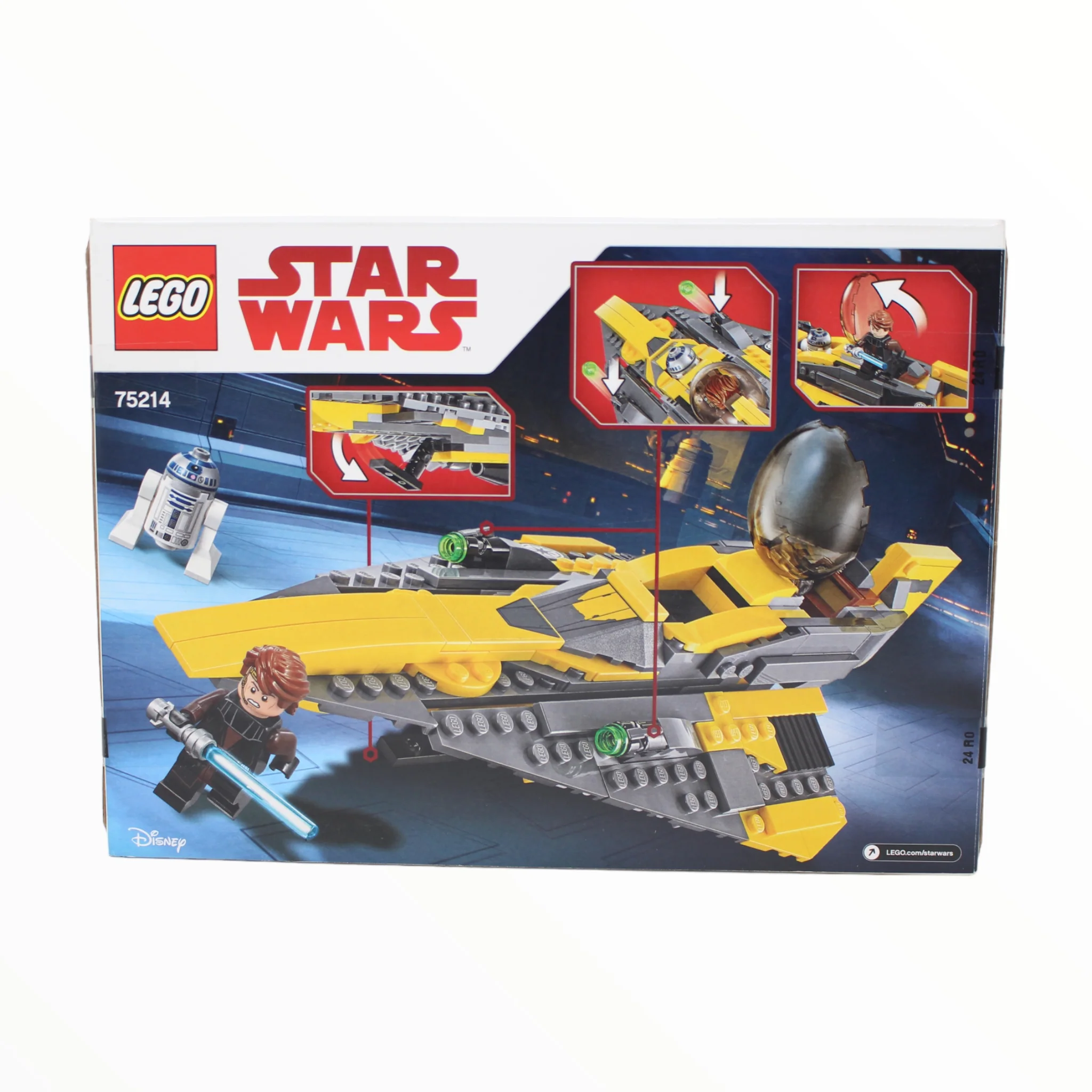 Retired Set 75214 Star Wars Anakin’s Jedi Starfighter - Image 2