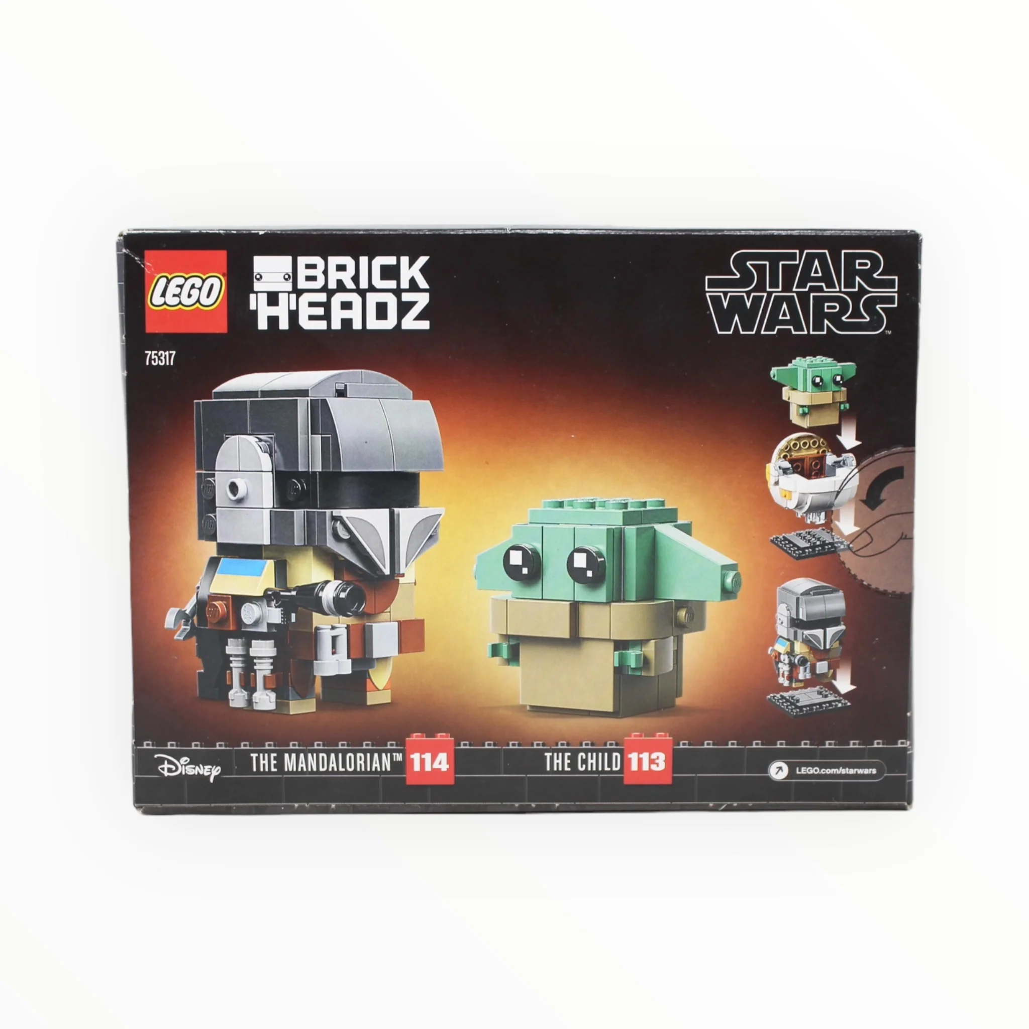Retired Set 75317 Star Wars BrickHeadz The Mandalorian & The Child - Image 2