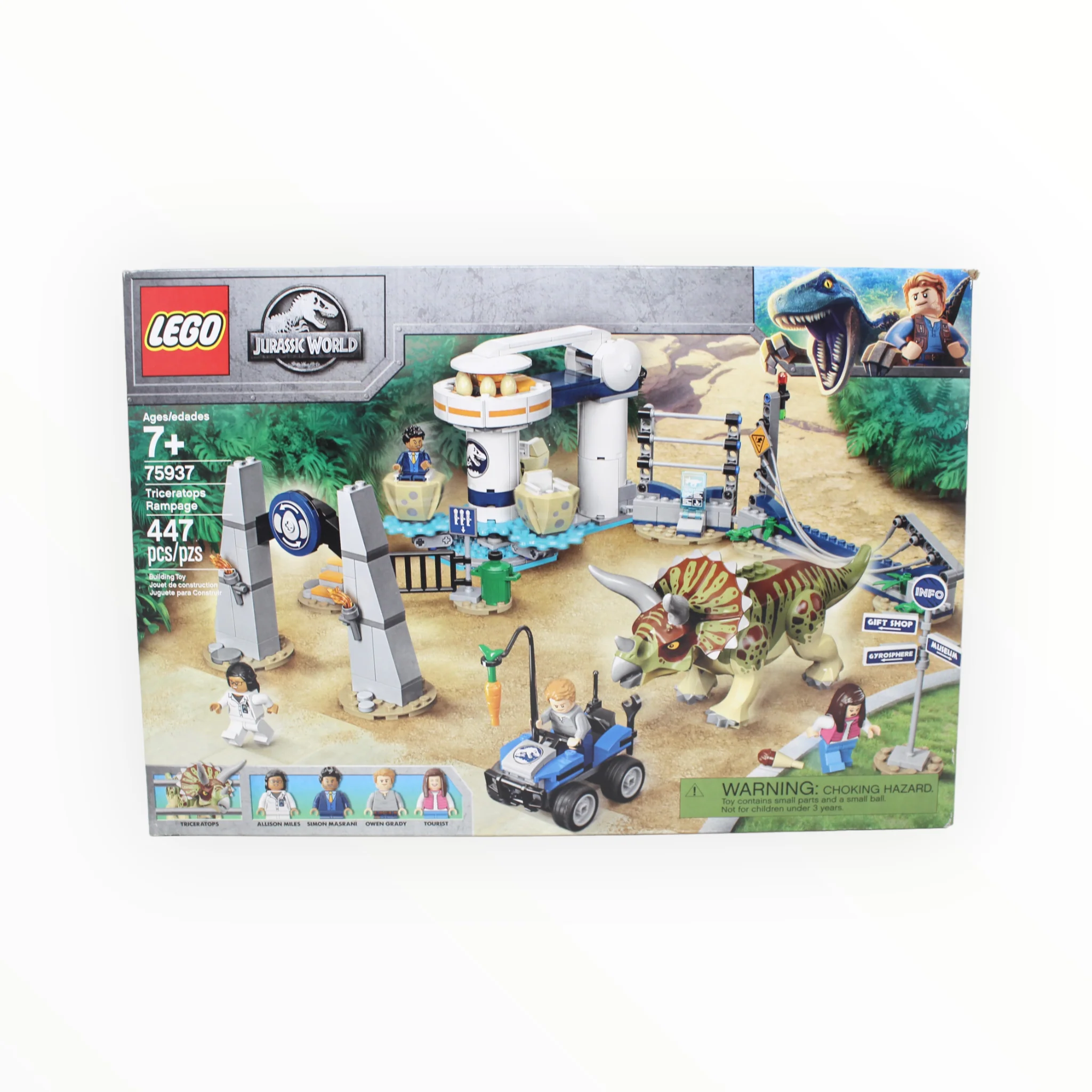 Retired Set 75937 Jurassic World Triceratops Rampage