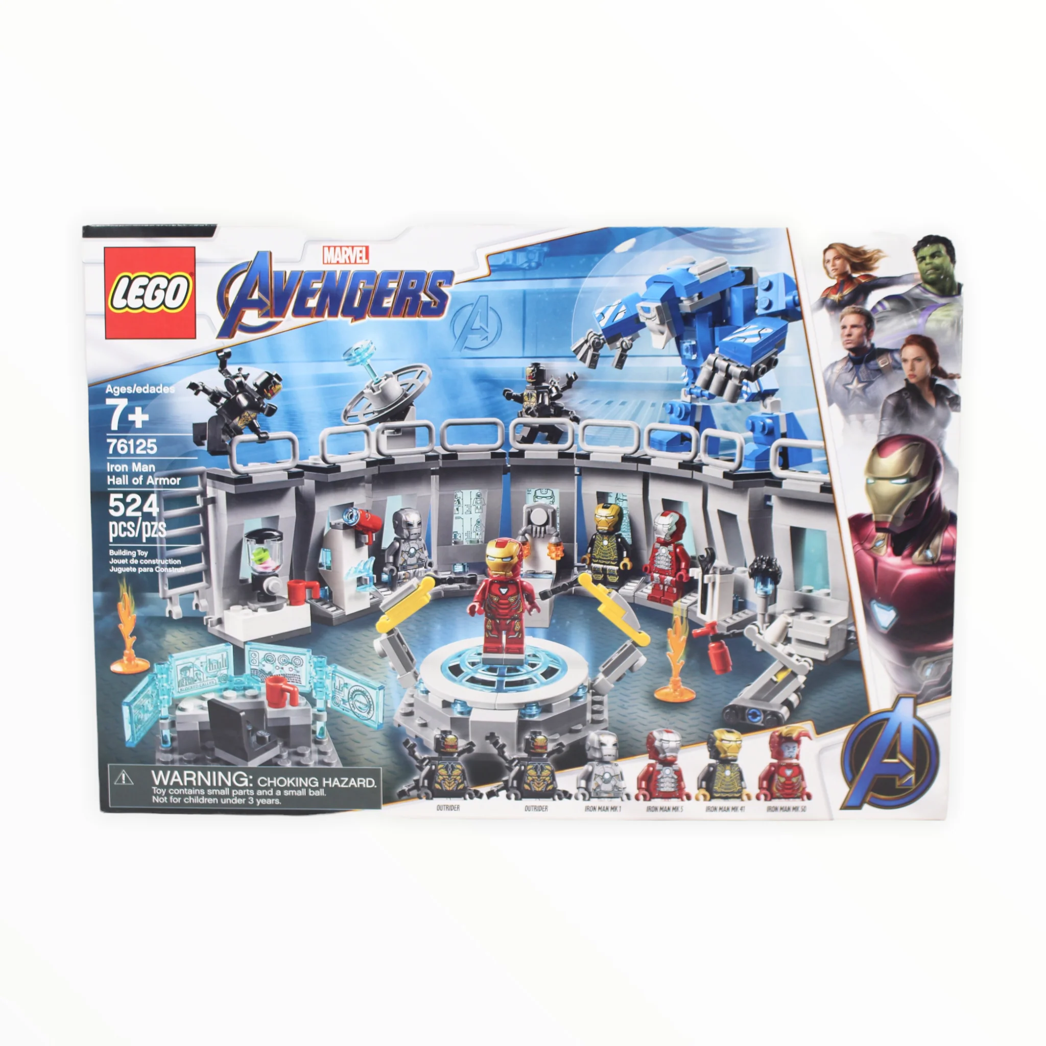 Retired Set 76125 Marvel Avengers Iron Man Hall of Armor
