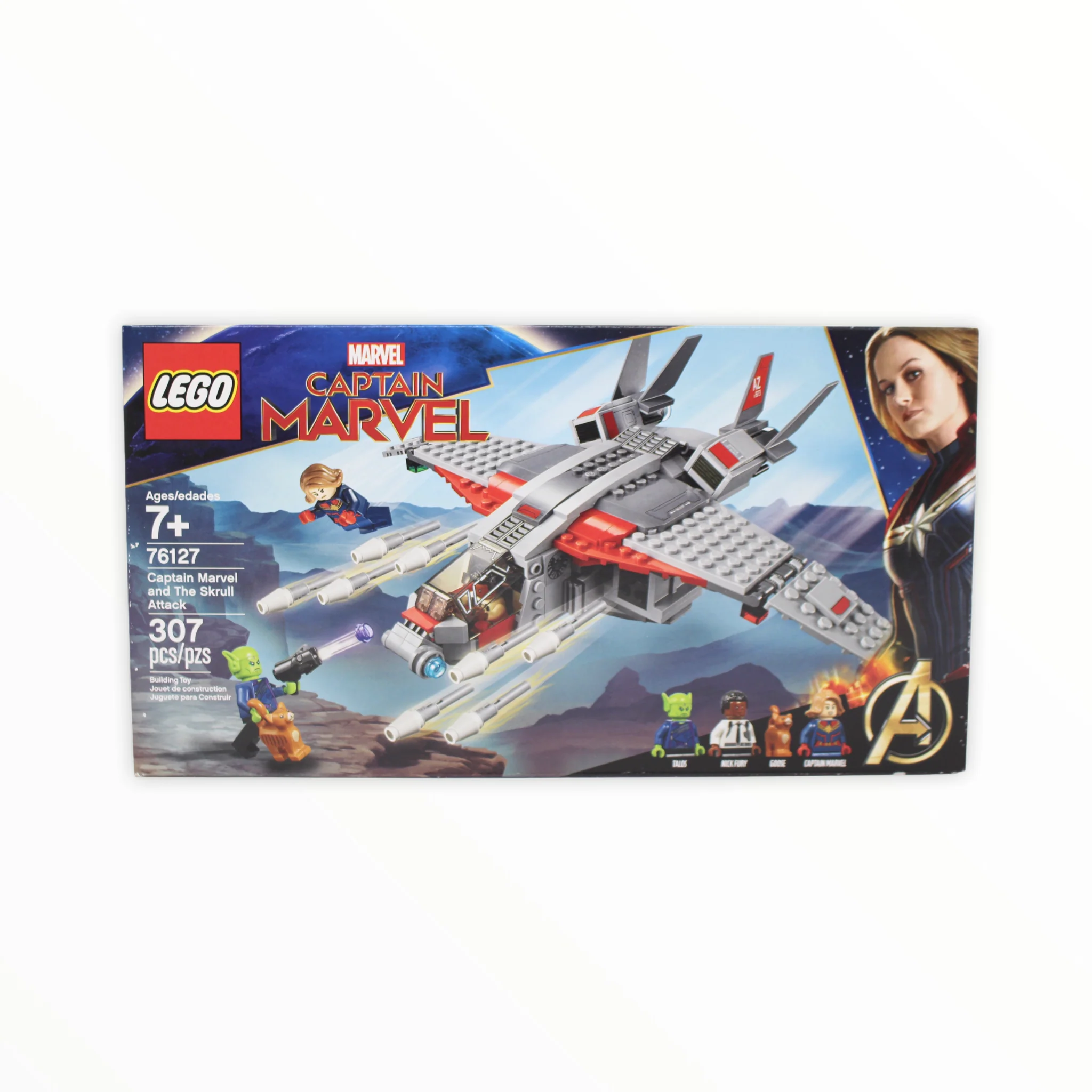 Retired Set 76127 Captain Marvel and The Skrull Attack