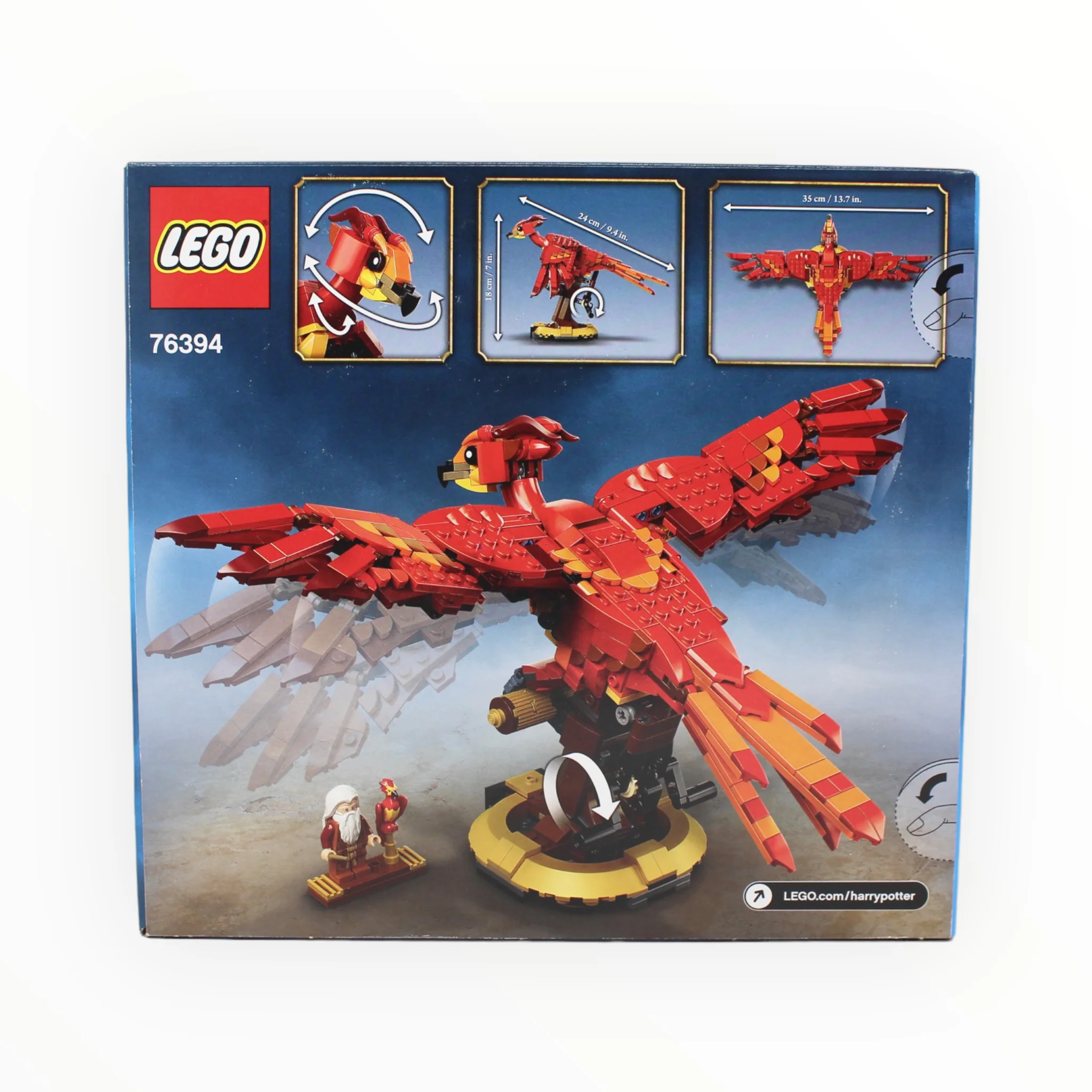 Retired Set 76394 Harry Potter Fawkes, Dumbledoreās Phoenix - Image 2