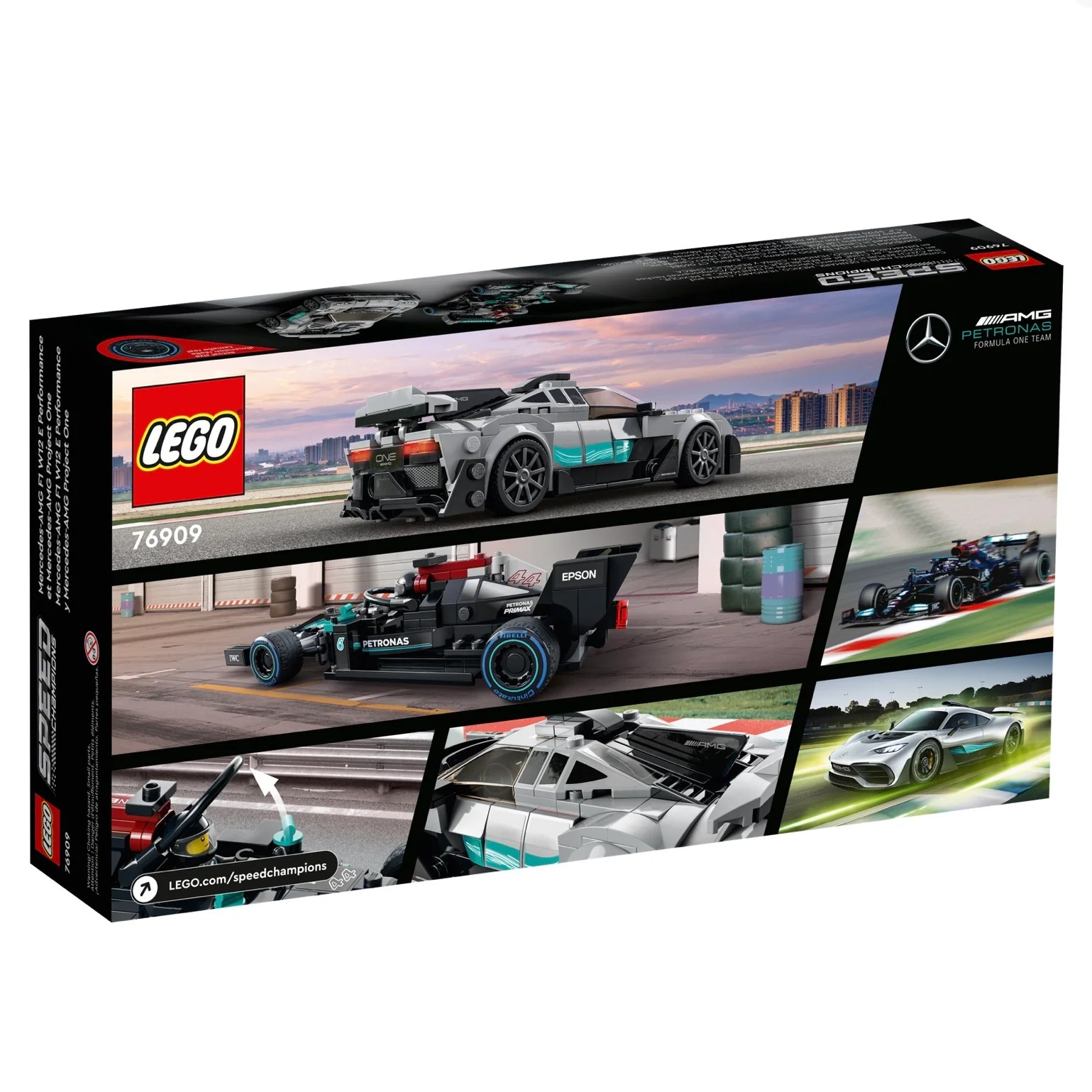 76909 Speed Champions Mercedes-AMG F1 W12 E Performance & Mercedes-AMG Project One - Image 3