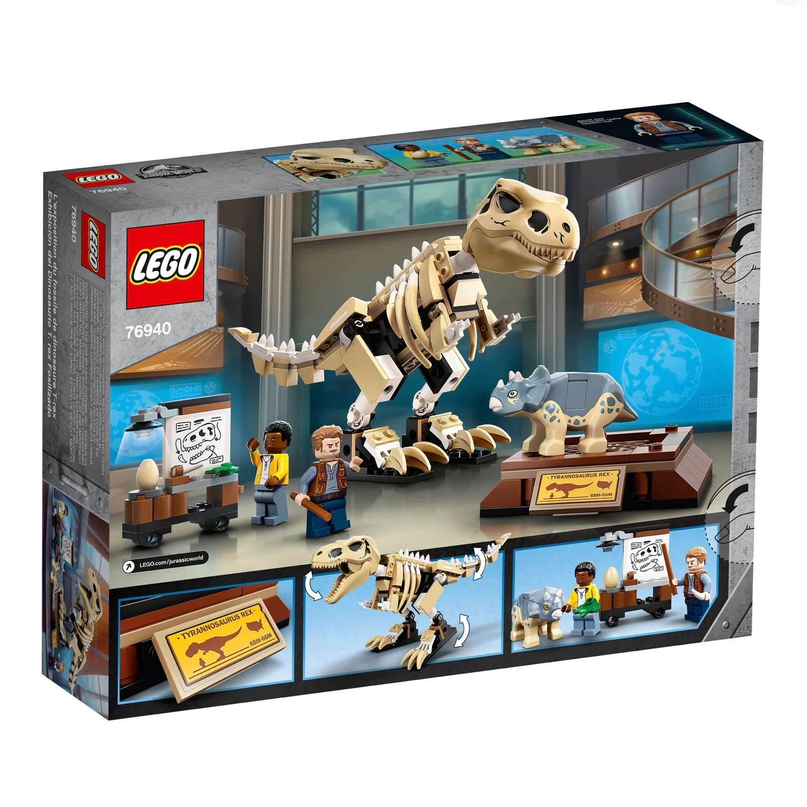 76940 Jurassic World T. rex Dinosaur Fossil Exhibition - Image 3
