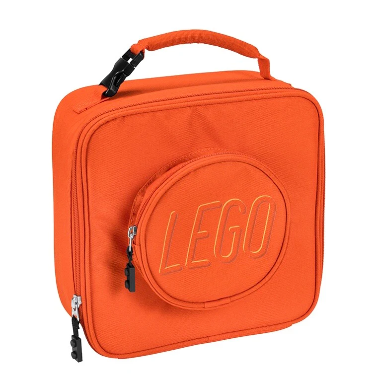 Orange LEGO Brick Lunch Box