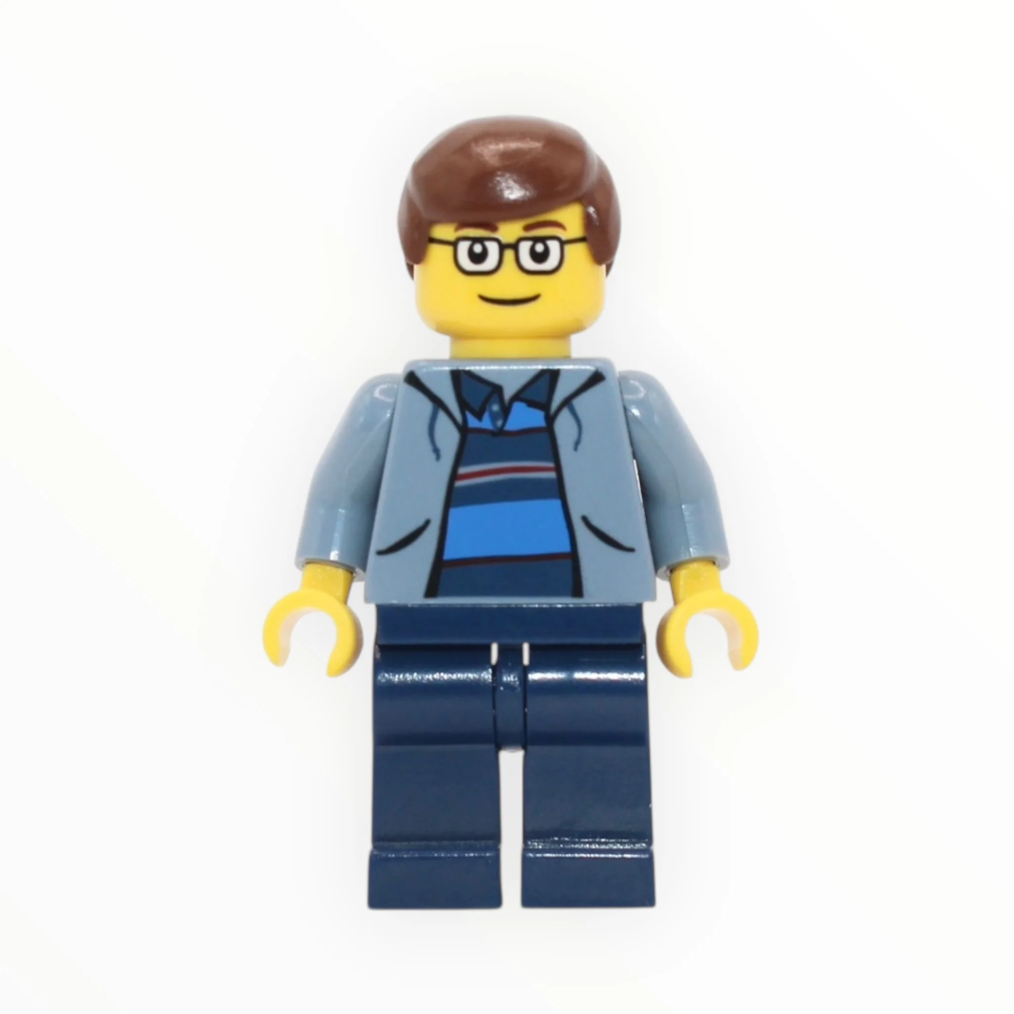 Peter Parker (yellow skin, sand blue jacket, dark blue legs, brown hair, 2003)
