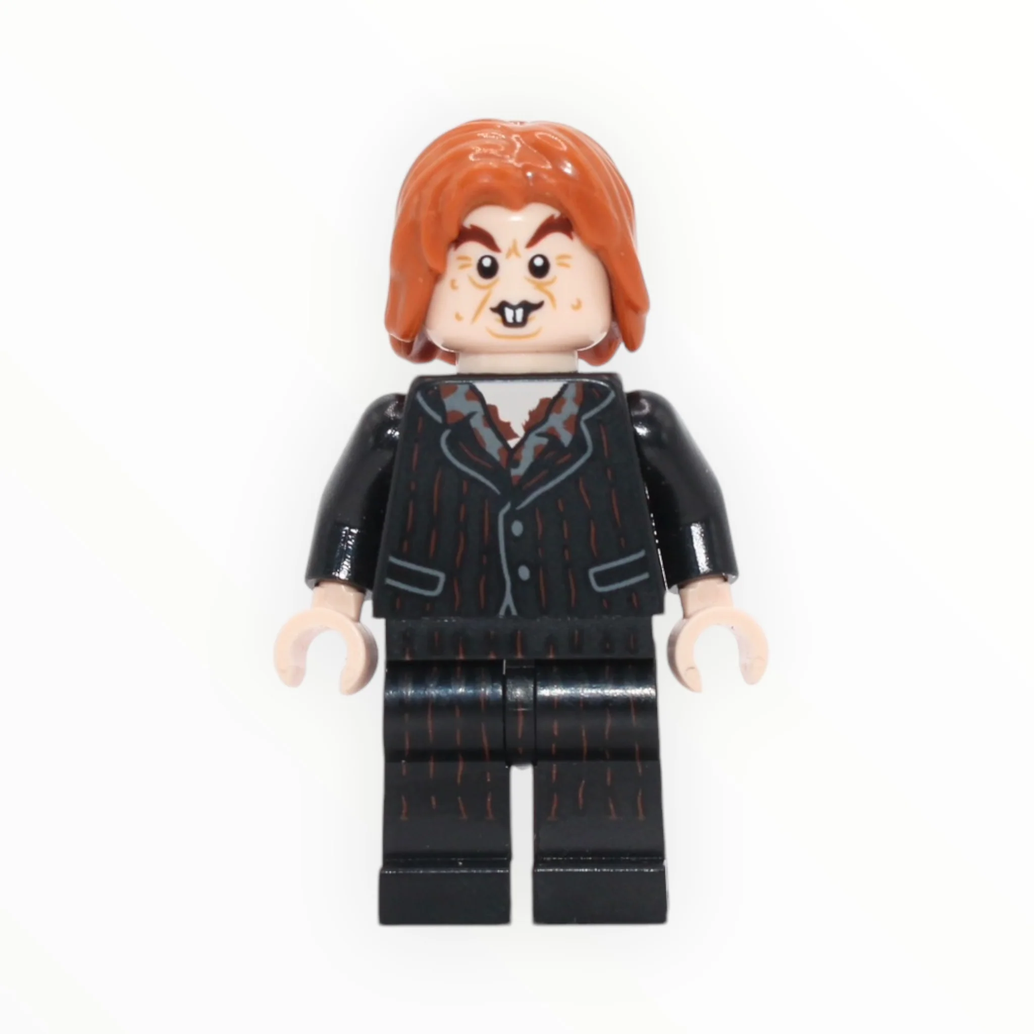 Peter Pettigrew (black suit with reddish brown stripes)