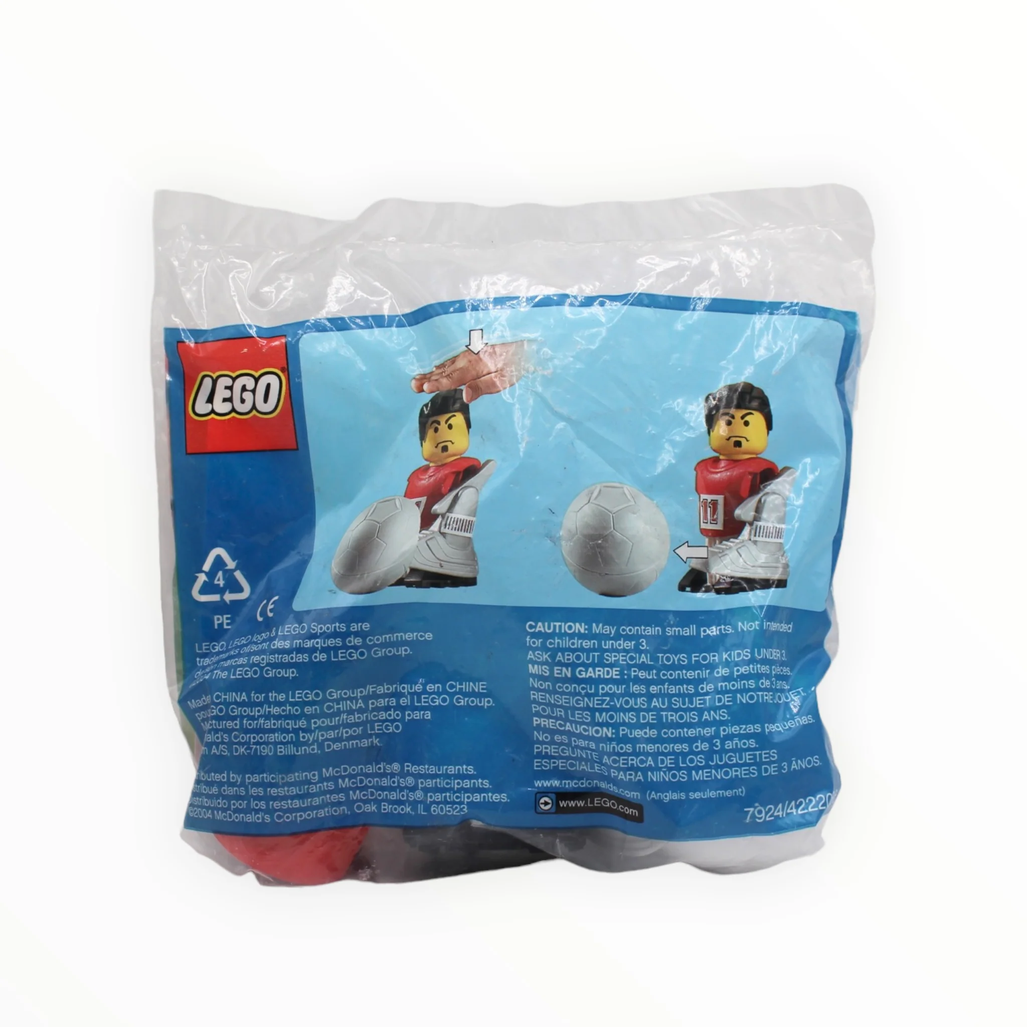 Polybag 7924 LEGO McDonald's Sports Set Number 2 - Red Soccer Player #11 - Image 2