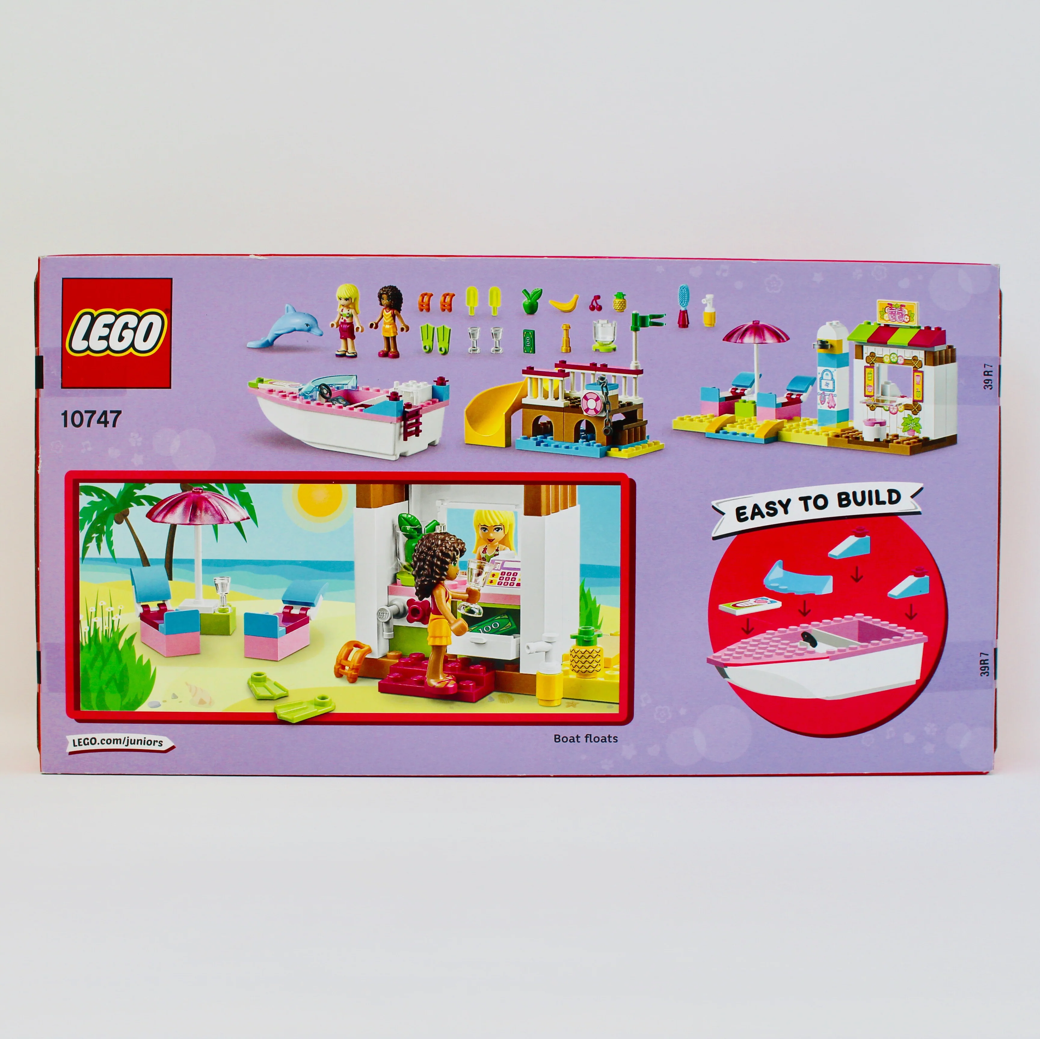 Retired Set 10747 Friends Juniors Andrea and Stephanies Beach Holiday - Image 2