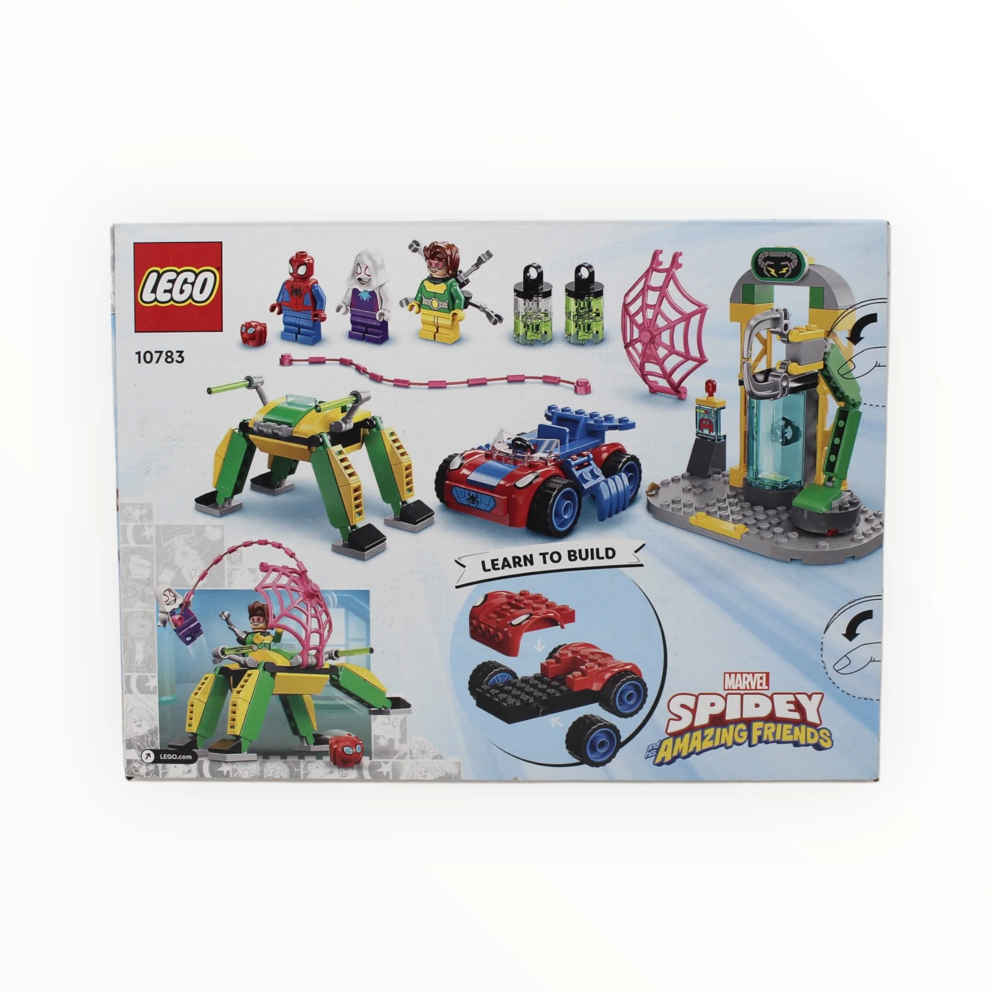 Retired Set 10783 Spidey and his Amazing Friends Spider-Man at Doc Ockās Lab - Image 2