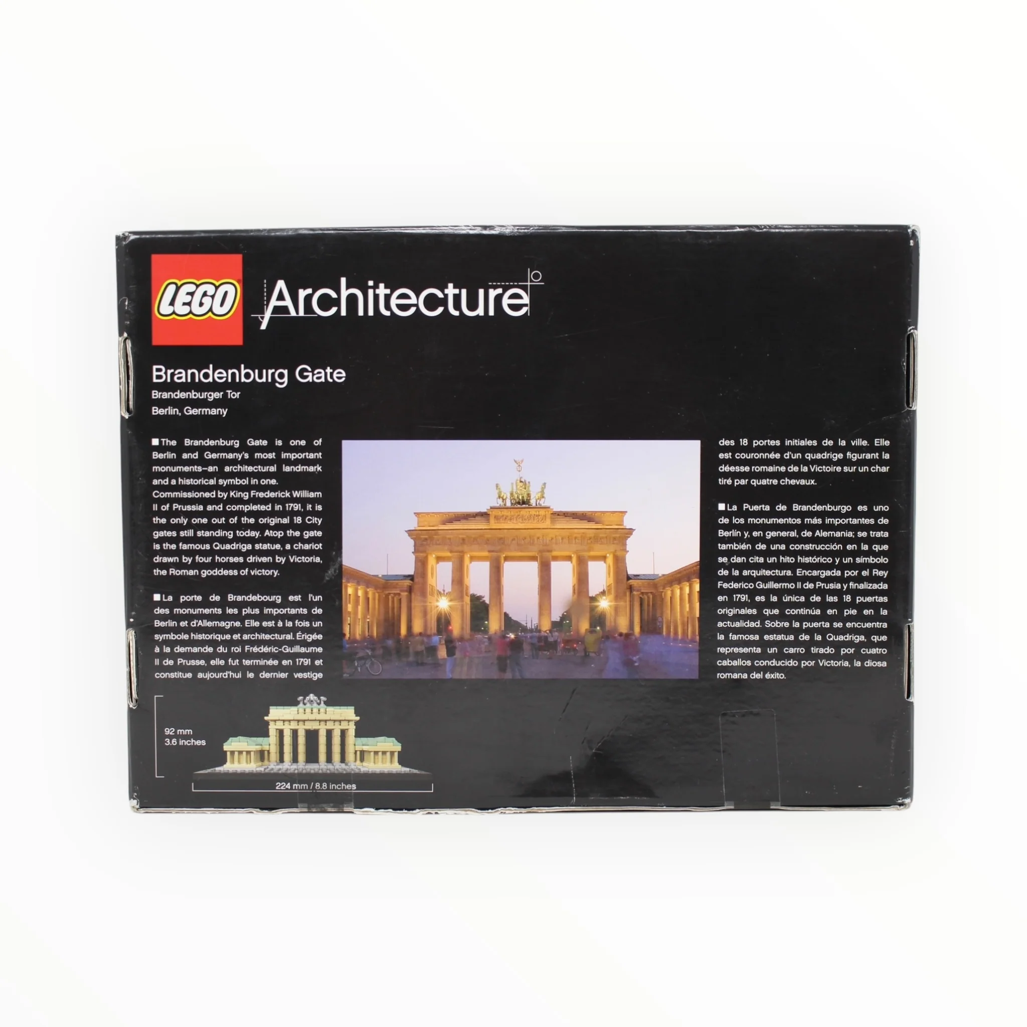 Retired Set 21011 Architecture Brandenburg Gate (damaged box) - Image 2