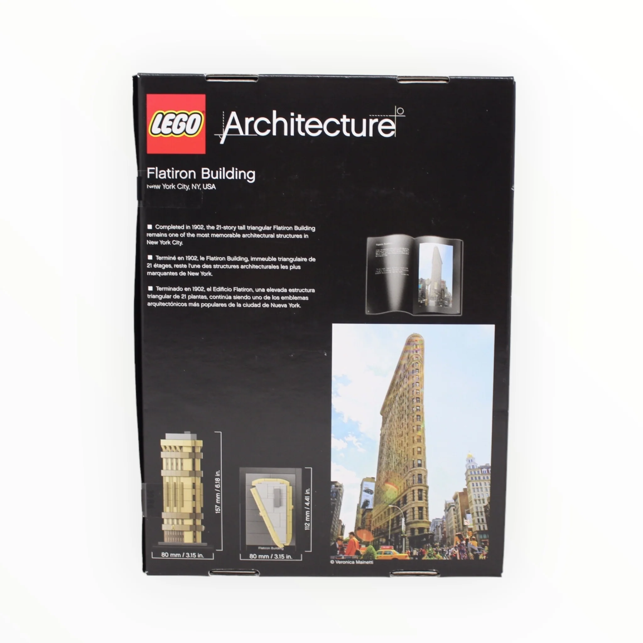 Retired Set 21023 Architecture Flatiron Building (slight color fading on box) - Image 2