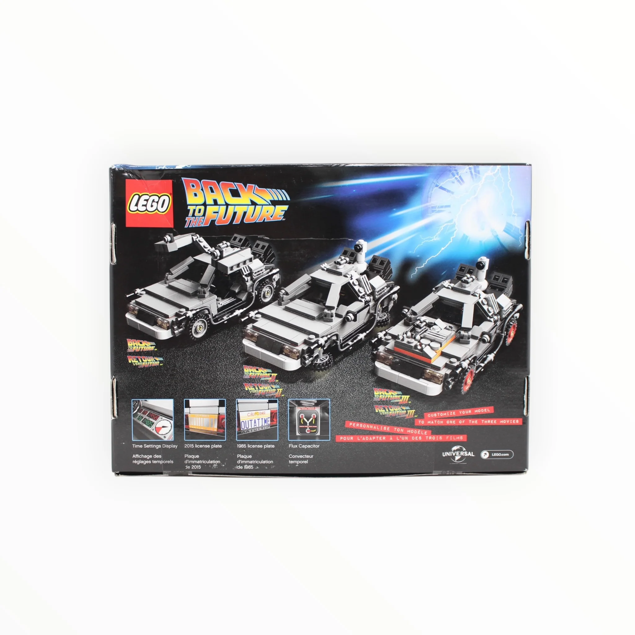 Retired Set 21103 CUUSOO Back to the Future Time Machine (damaged box) - Image 2