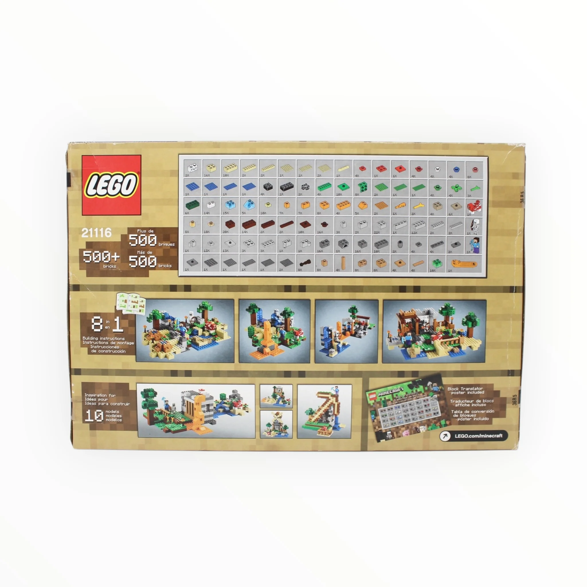 Retired Set 21116 Minecraft Crafting Box (damaged box) - Image 2