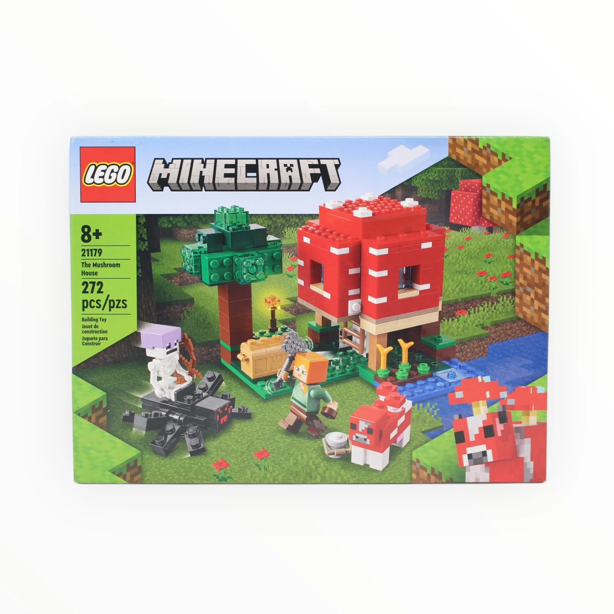 Retired Set 21179 Minecraft The Mushroom House (very slight box damage)
