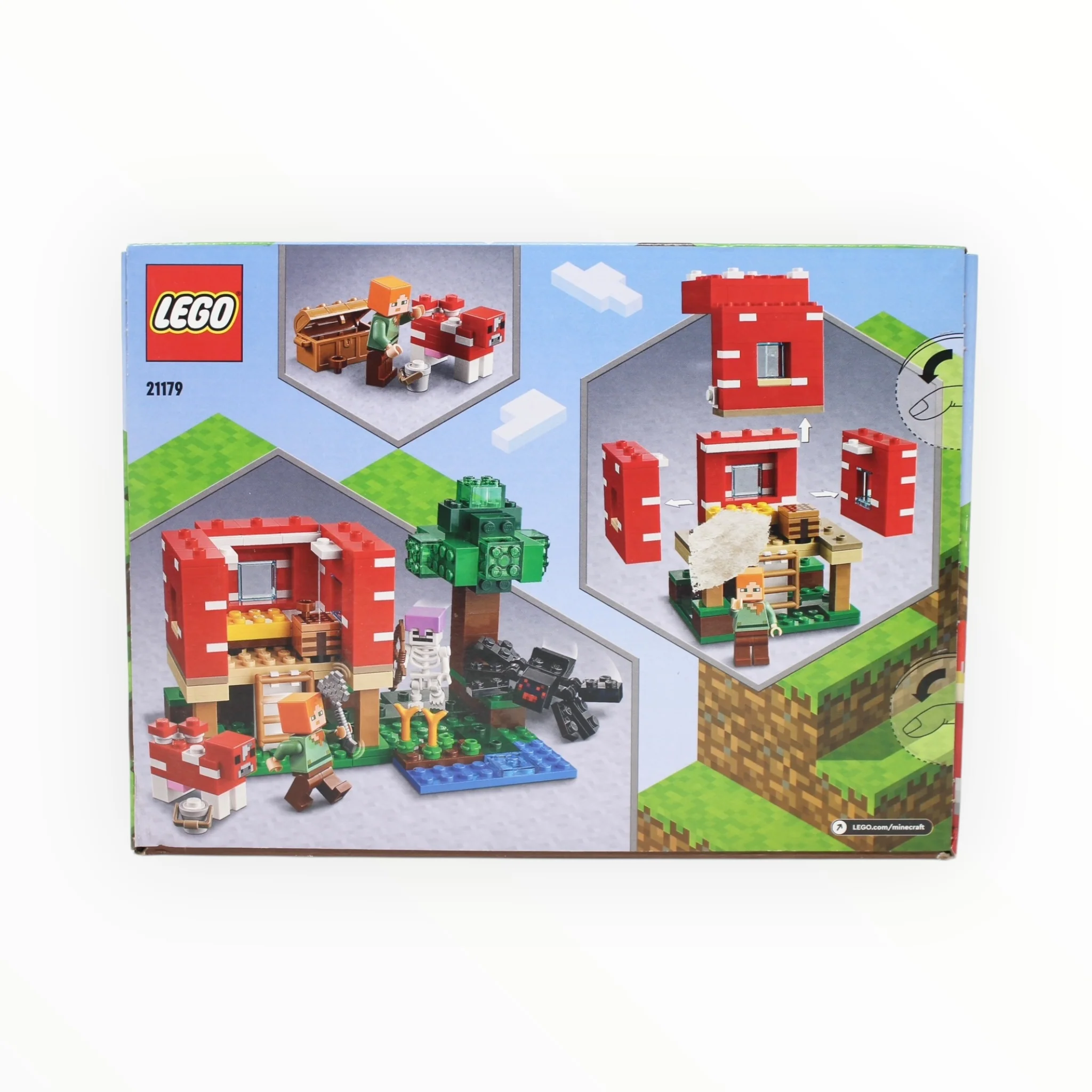 Retired Set 21179 Minecraft The Mushroom House (very slight box damage) - Image 2