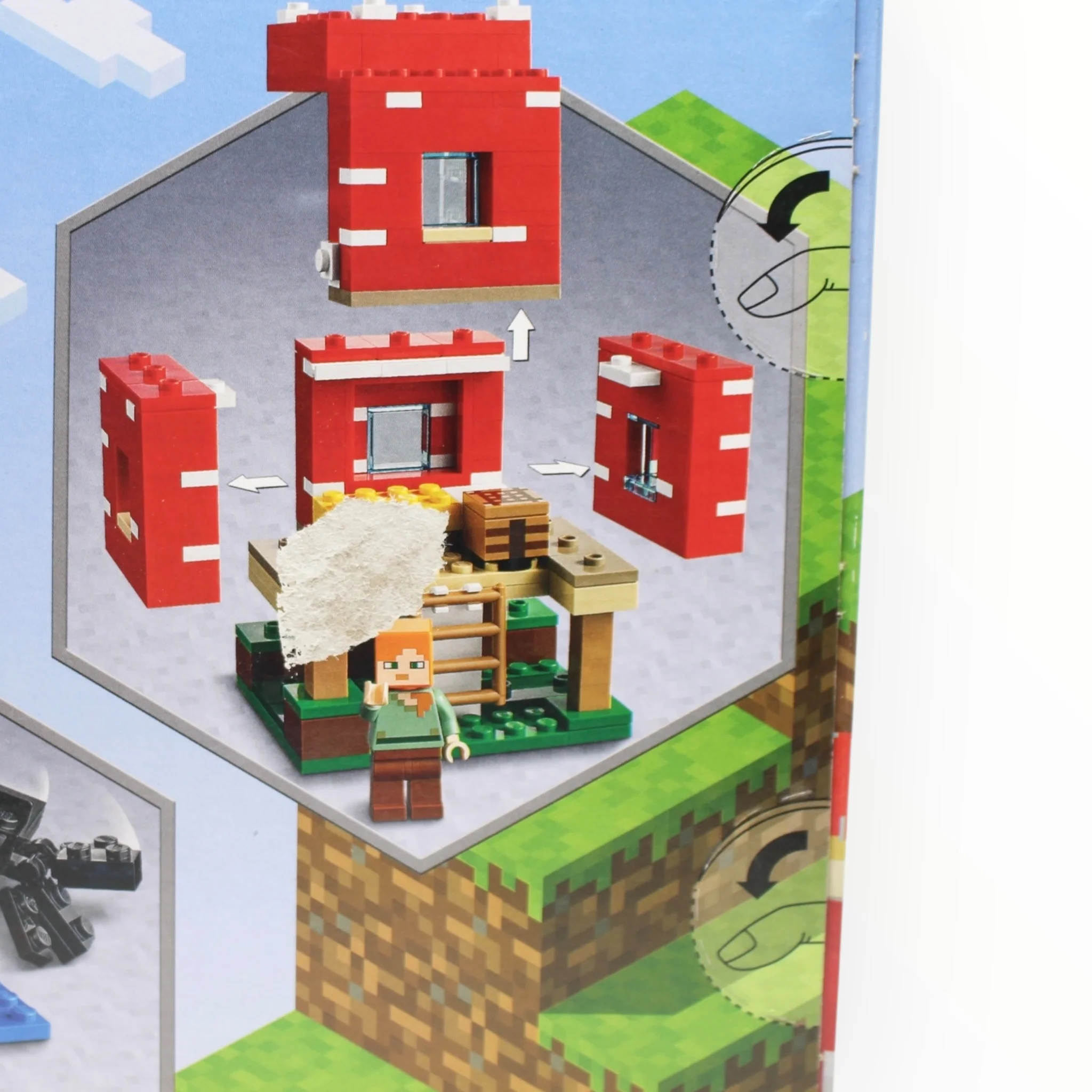 Retired Set 21179 Minecraft The Mushroom House (very slight box damage) - Image 3