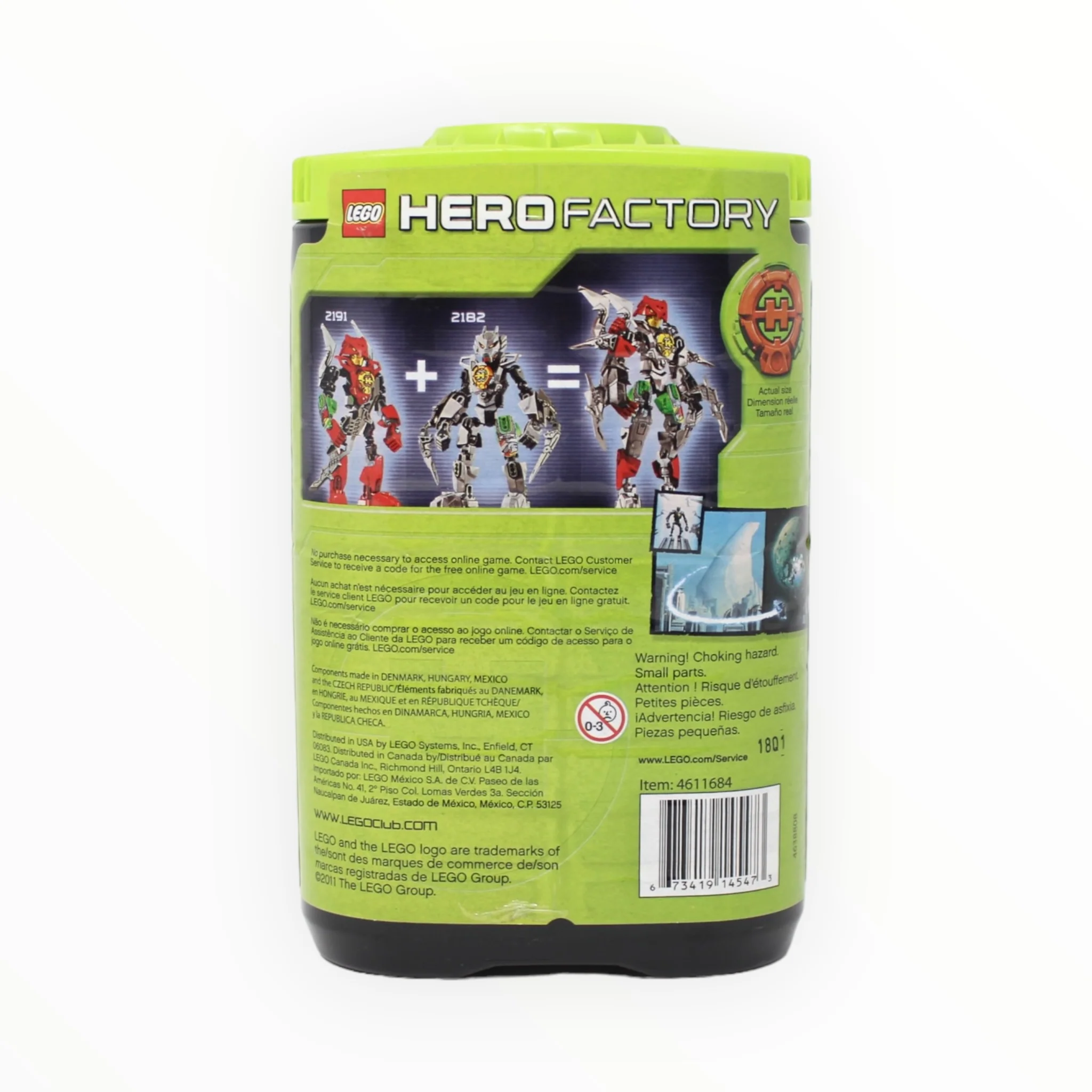 Retired Set 2182 Hero Factory Bulk 3.0 - Image 2