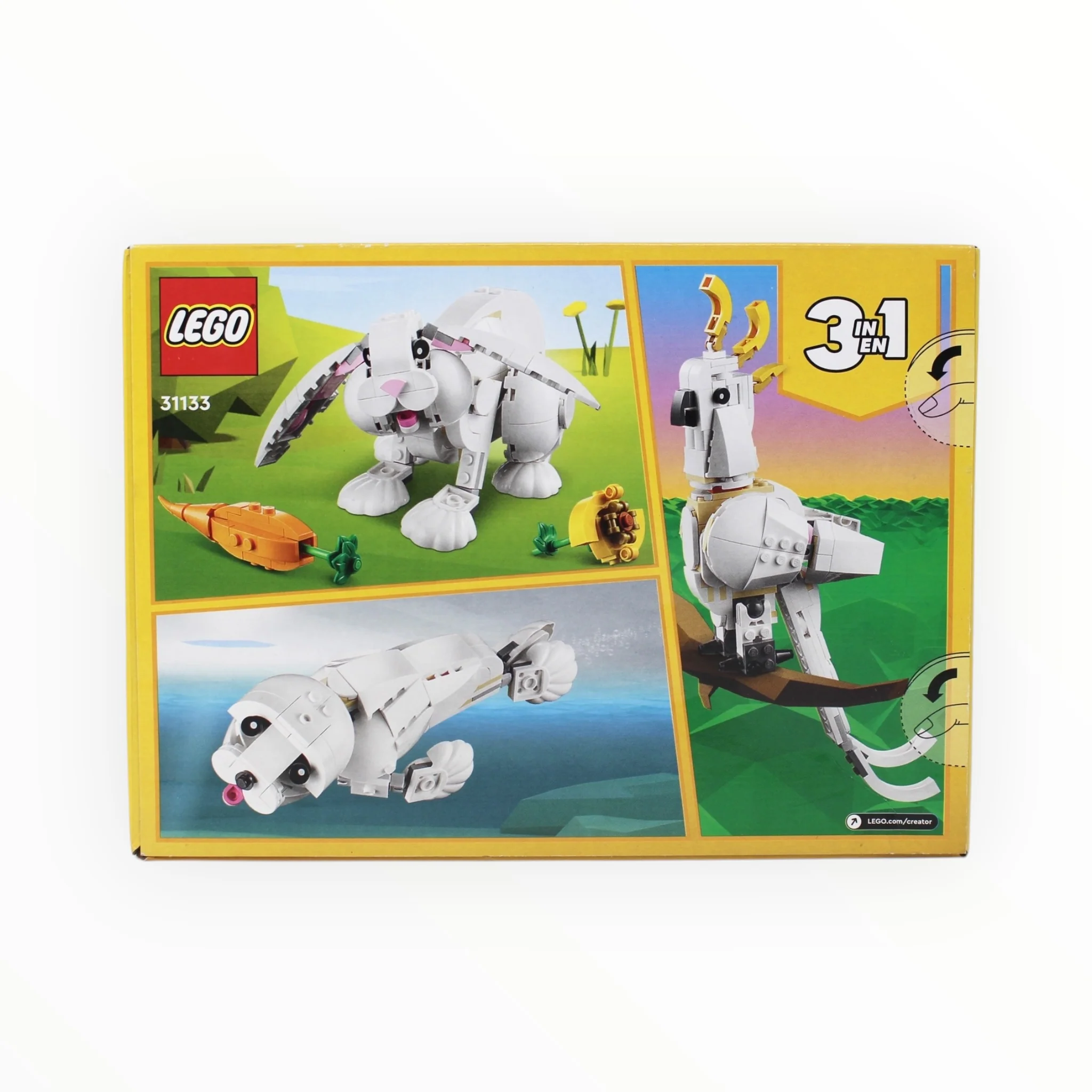 Retired Set 31133 Creator White Rabbit (damaged box) - Image 2