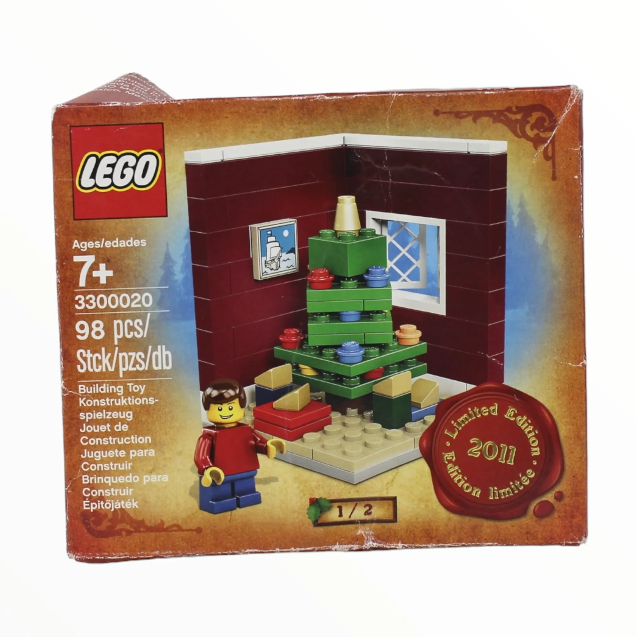 Retired Set 3300020 LEGO Christmas Tree Scene (Limited Edition 2011 Holiday Set (1 of 2) (damaged box)