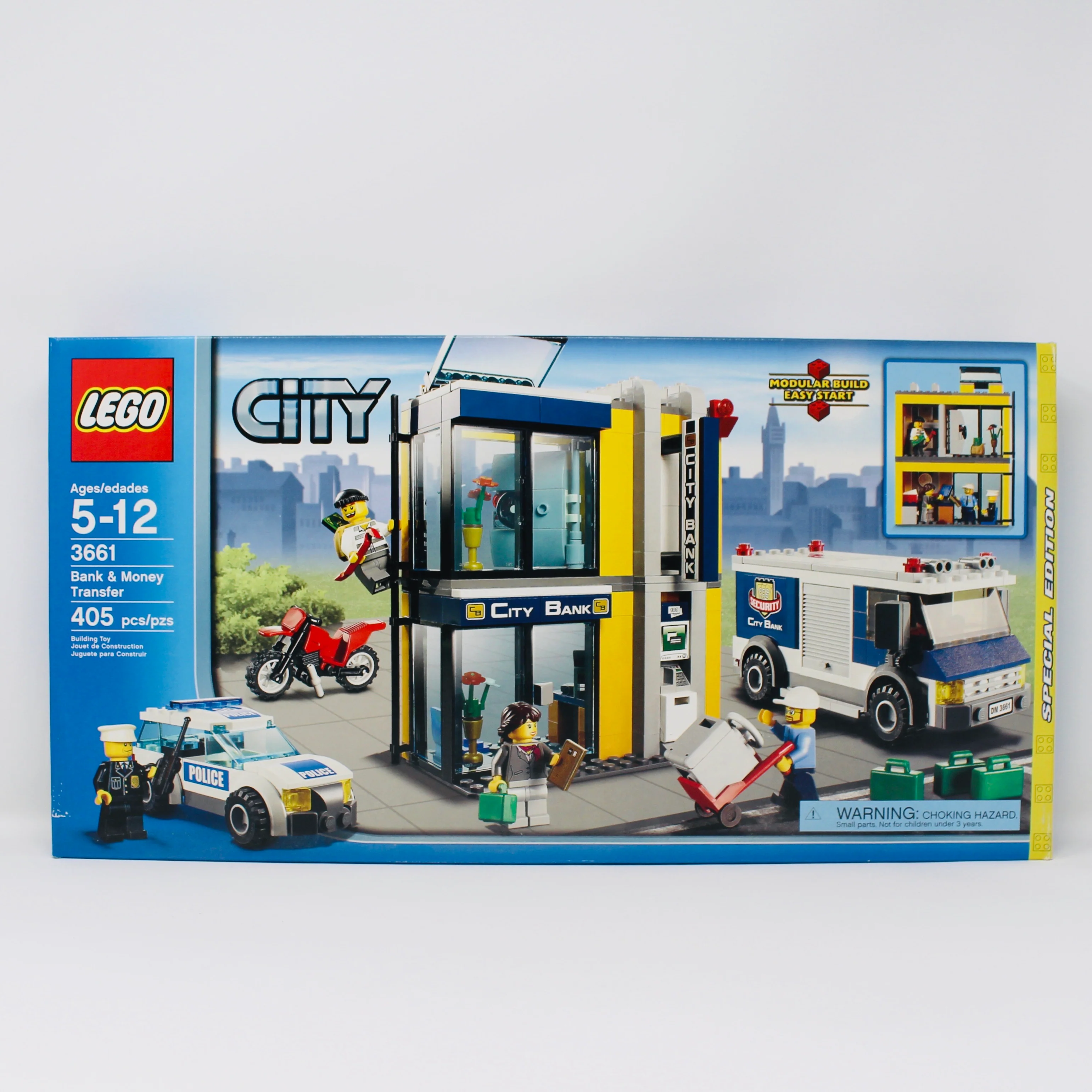 Retired Set 3661 City Bank & Money Transfer