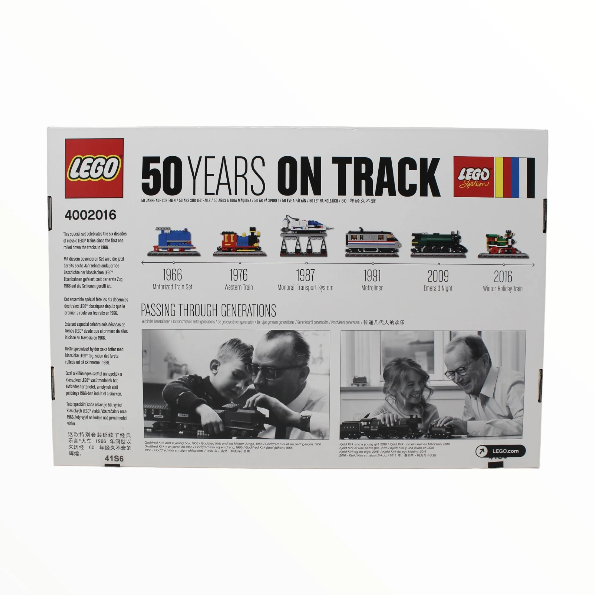 Retired Set 4002016 LEGO Employee Exclusive: 50 Years On Track (2016) - Image 2
