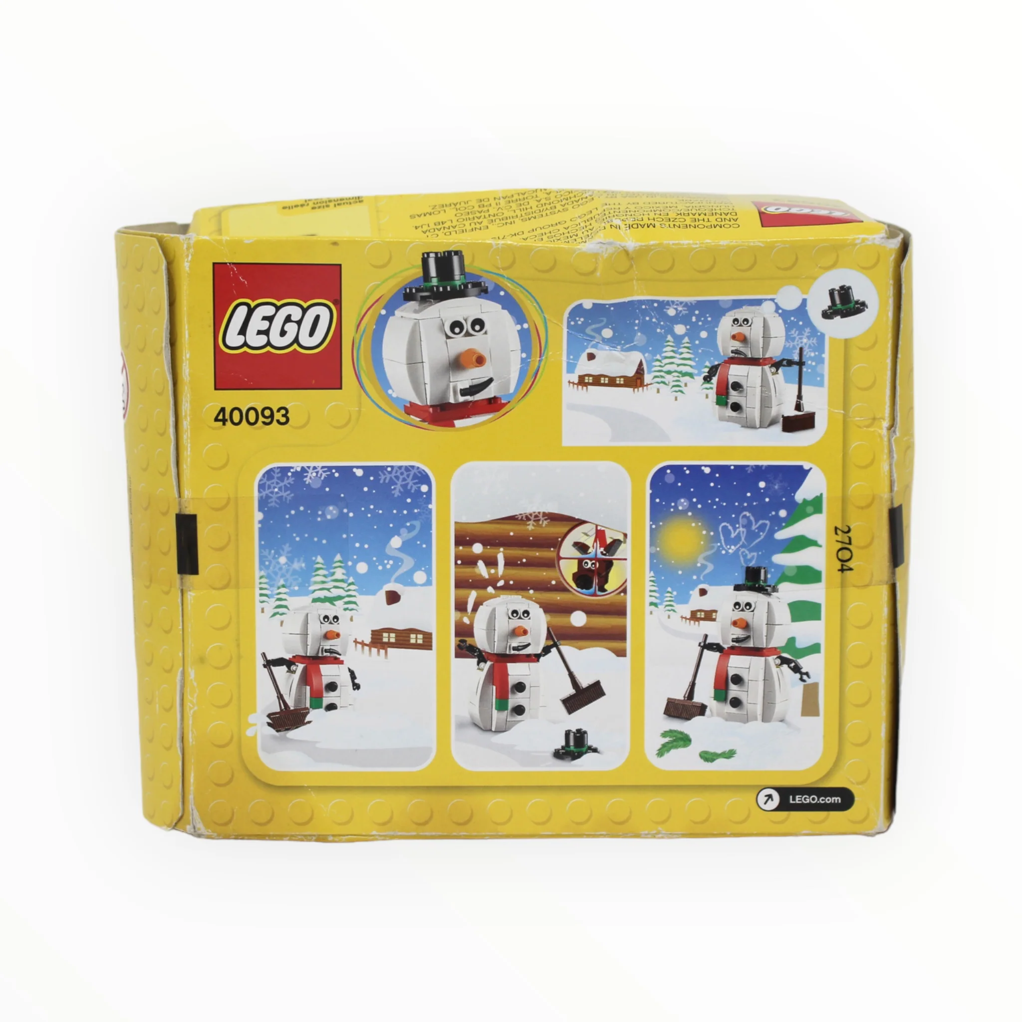 Retired Set 40093 LEGO Snowman (2014, damaged box) - Image 2