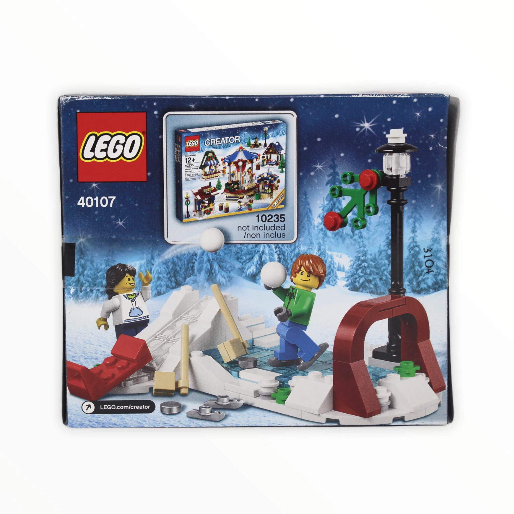 Retired Set 40107 LEGO Winter Skating Scene - Image 2