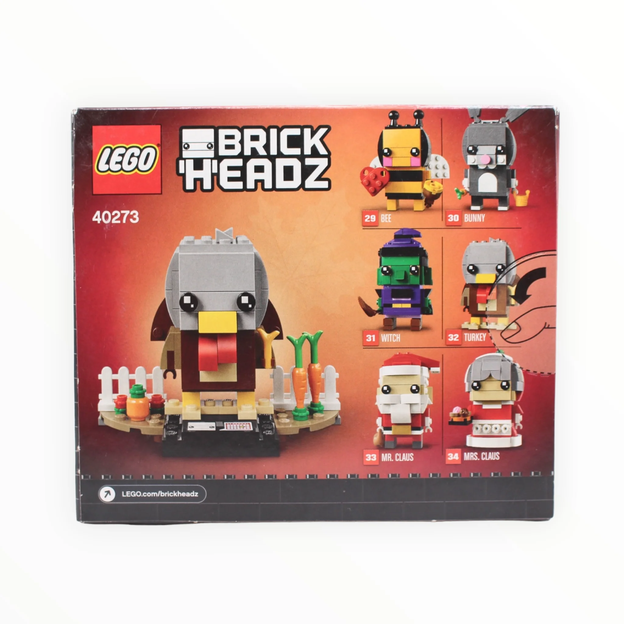 Retired Set 40273 BrickHeadz Thanksgiving Turkey - Image 2
