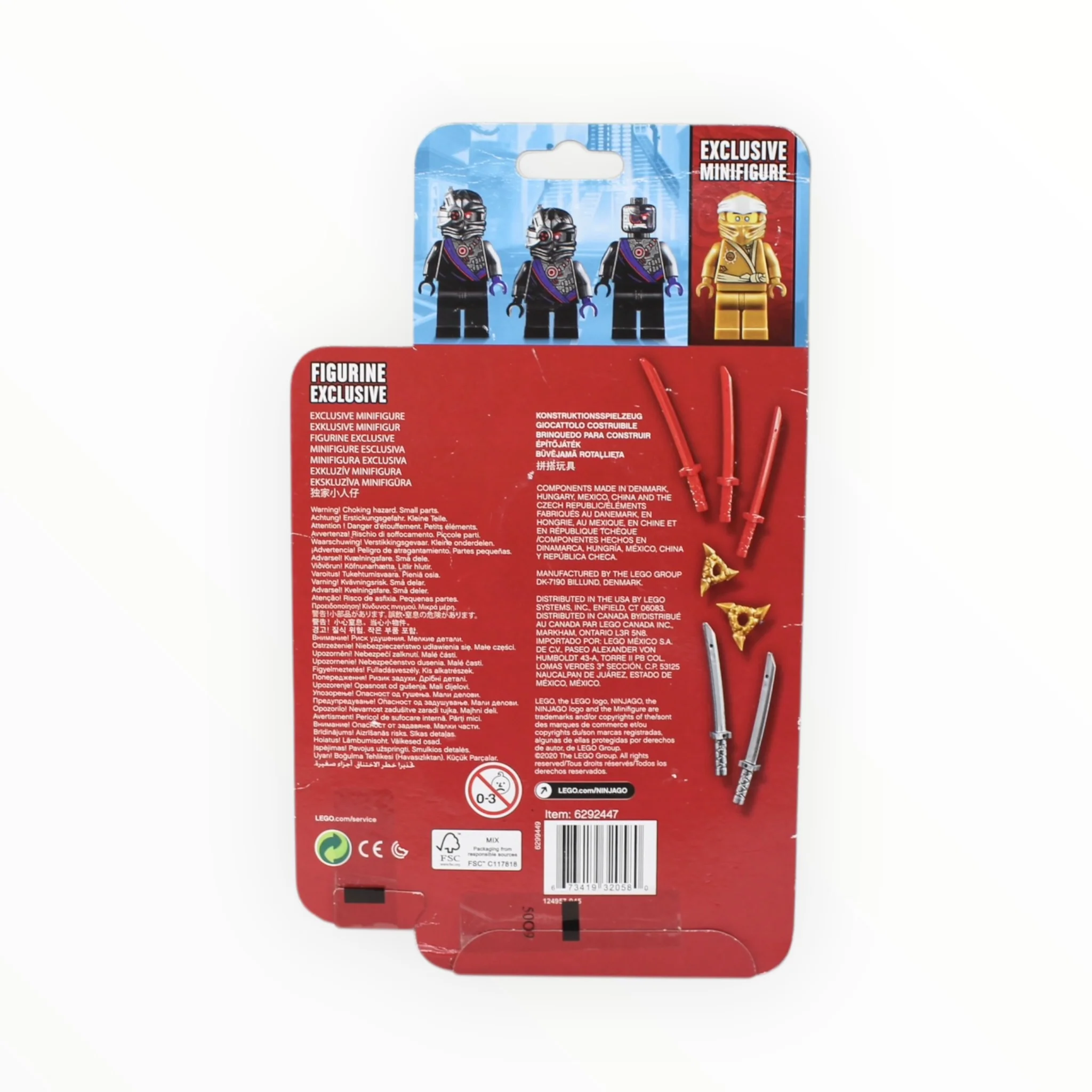 Retired Set 40374 Ninjago Golden Zane Blister Pack - Image 2