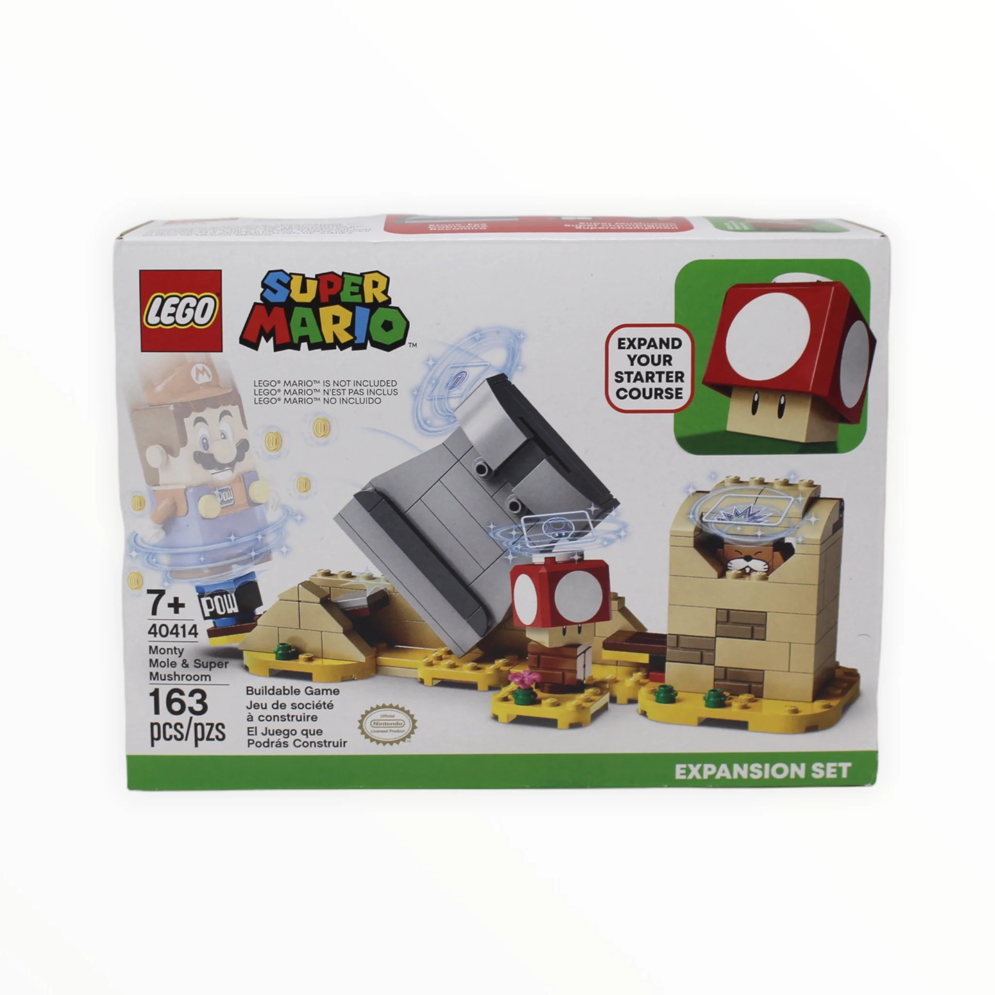 Retired Set 40414 Super Mario Monty Mole & Super Mushroom