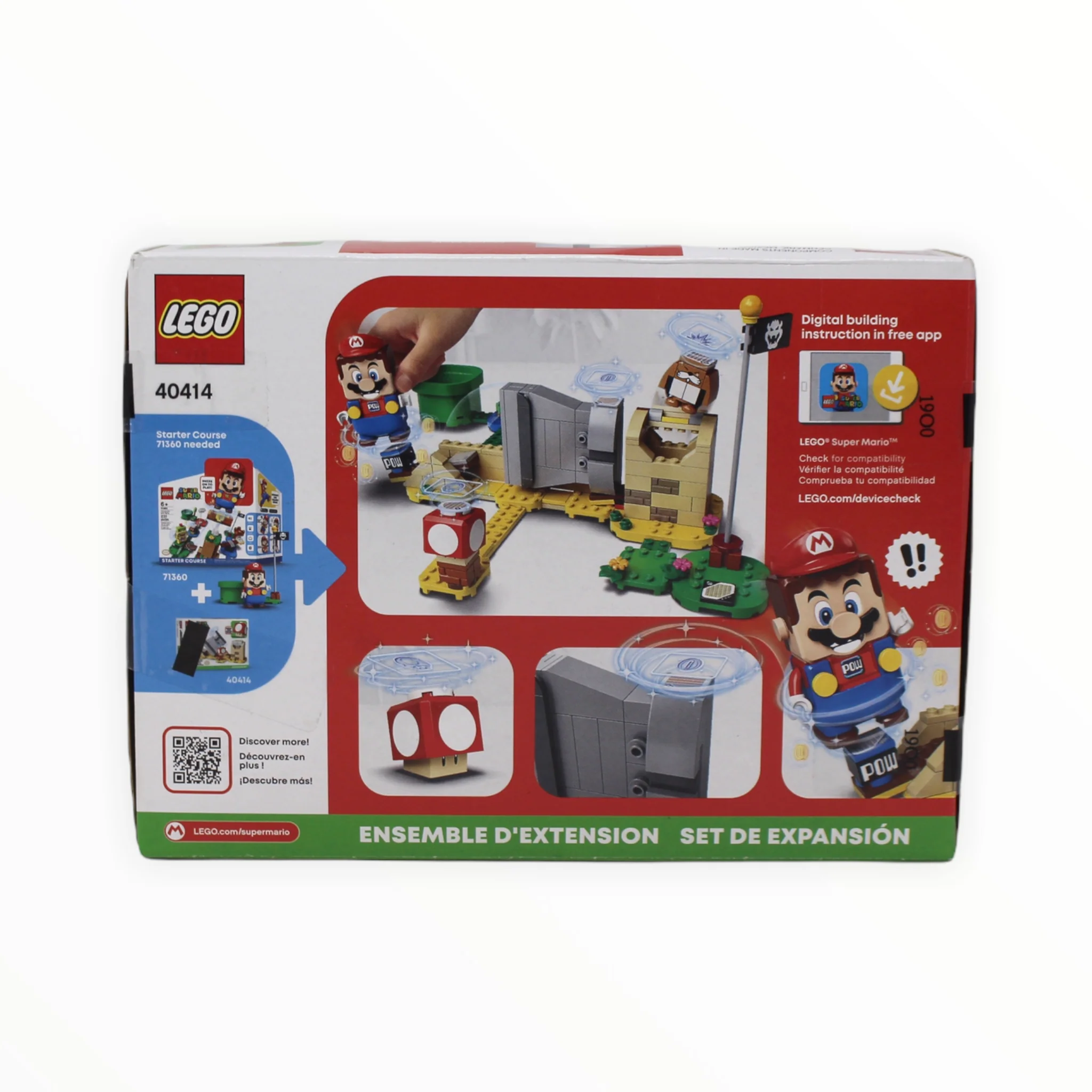 Retired Set 40414 Super Mario Monty Mole & Super Mushroom - Image 2
