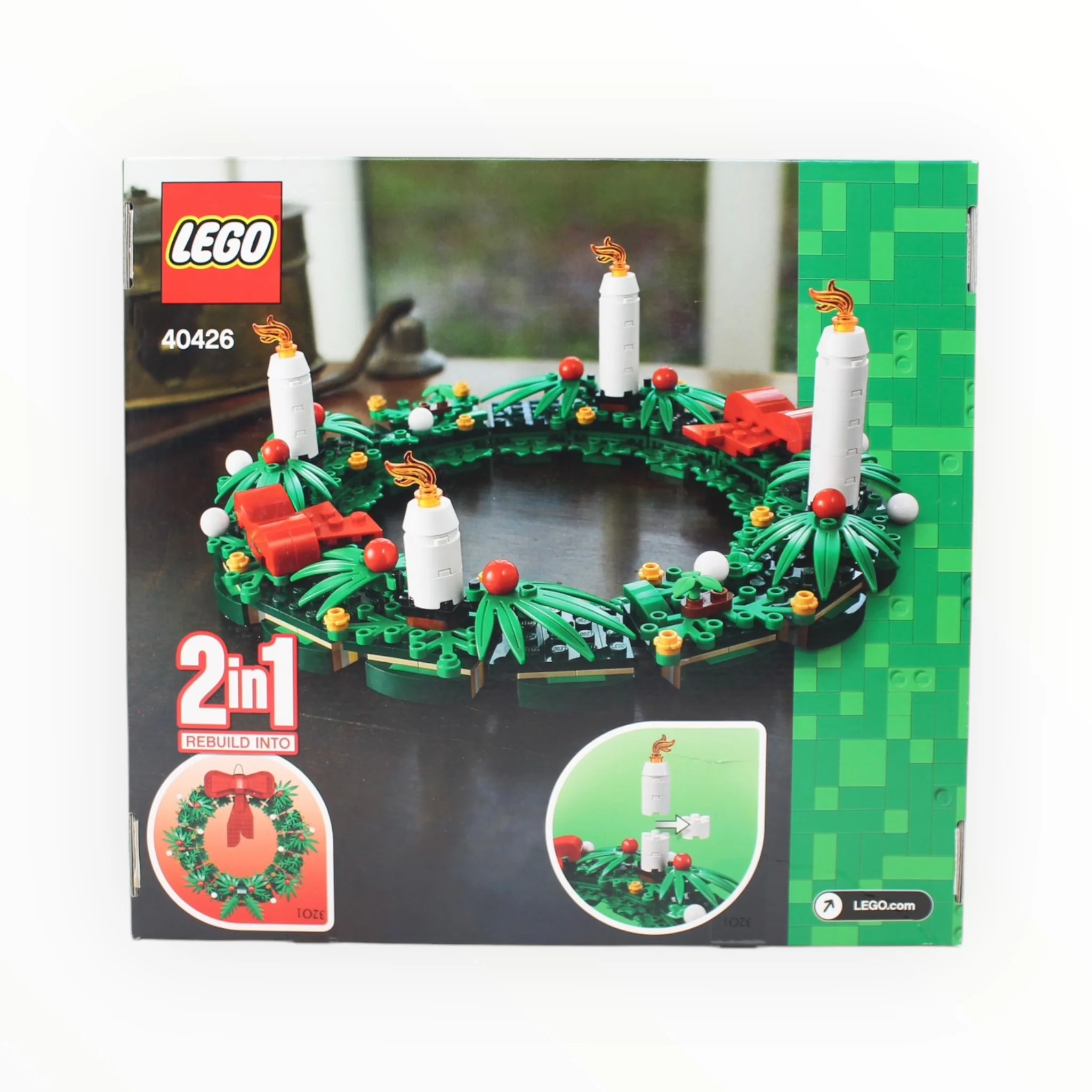 Retired Set 40426 LEGO Christmas Wreath 2 in 1 - Image 2
