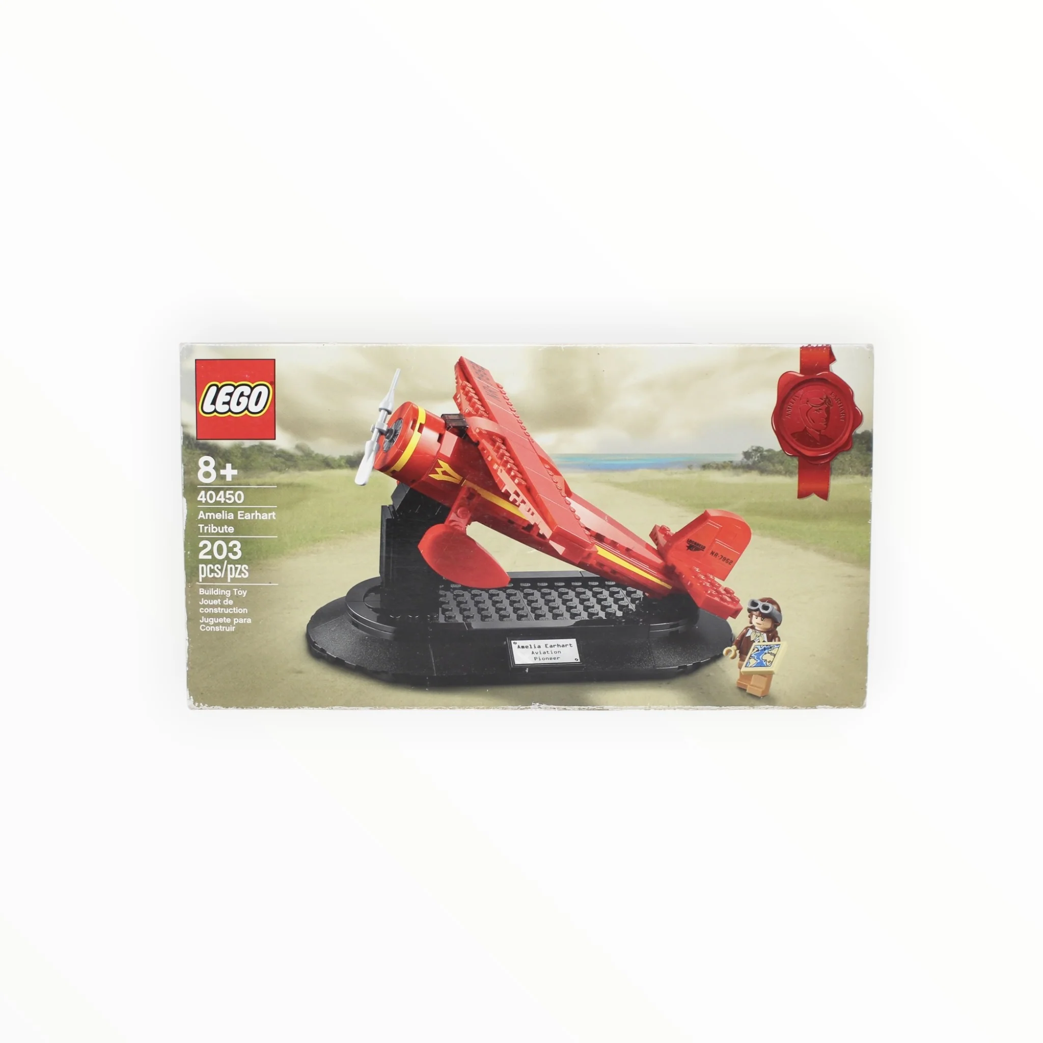Retired Set 40450 LEGO Amelia Earhart Tribute (slight box damage)