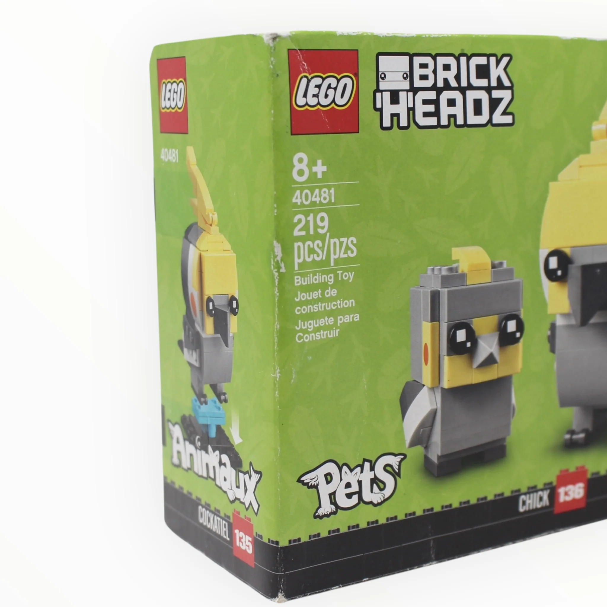 Retired Set 40481 BrickHeadz Cockatiel & Chick (slight box damage) - Image 3