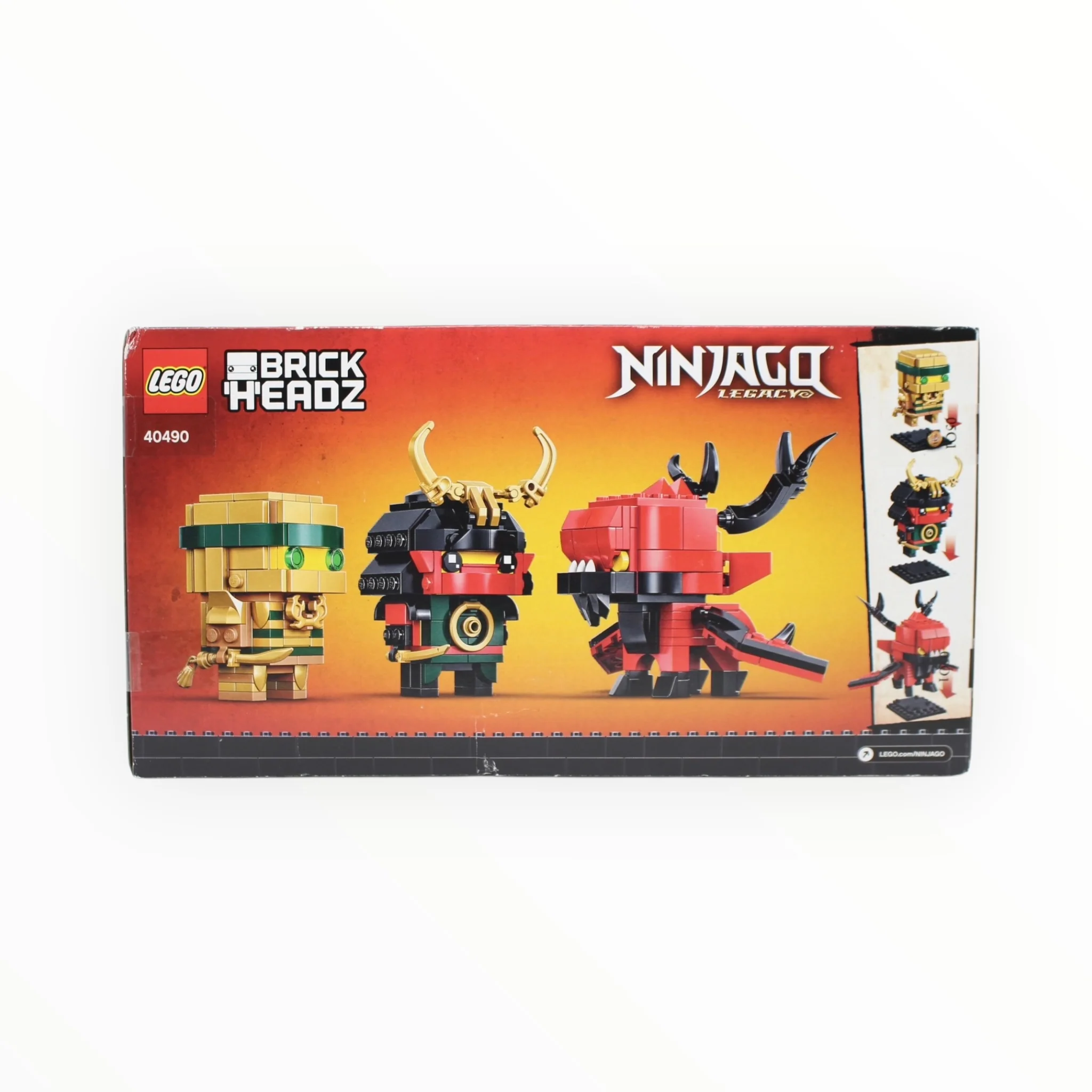Retired Set 40490 Ninjago BrickHeadz NINJAGO 10 (slight box damage) - Image 2
