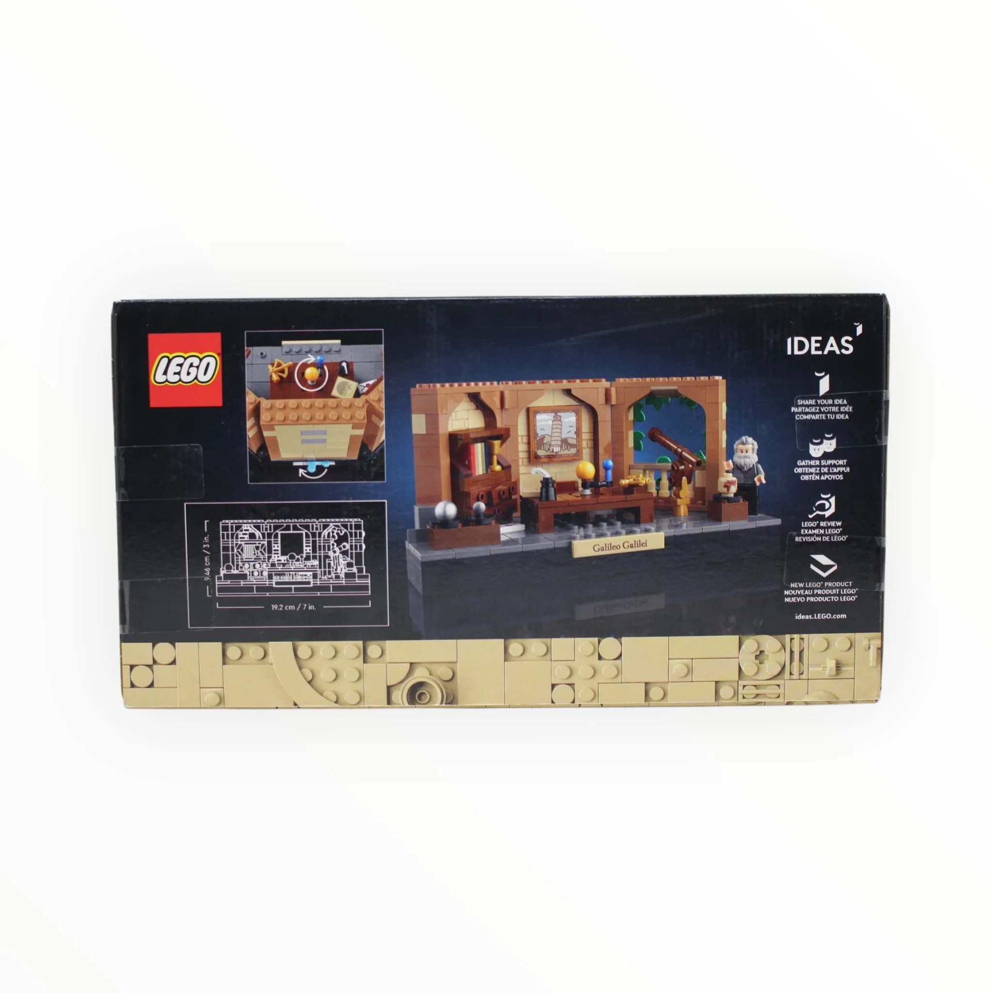 Retired Set 40595 LEGO Idead Tribute to Galileo Galilei (slight box damage) - Image 2