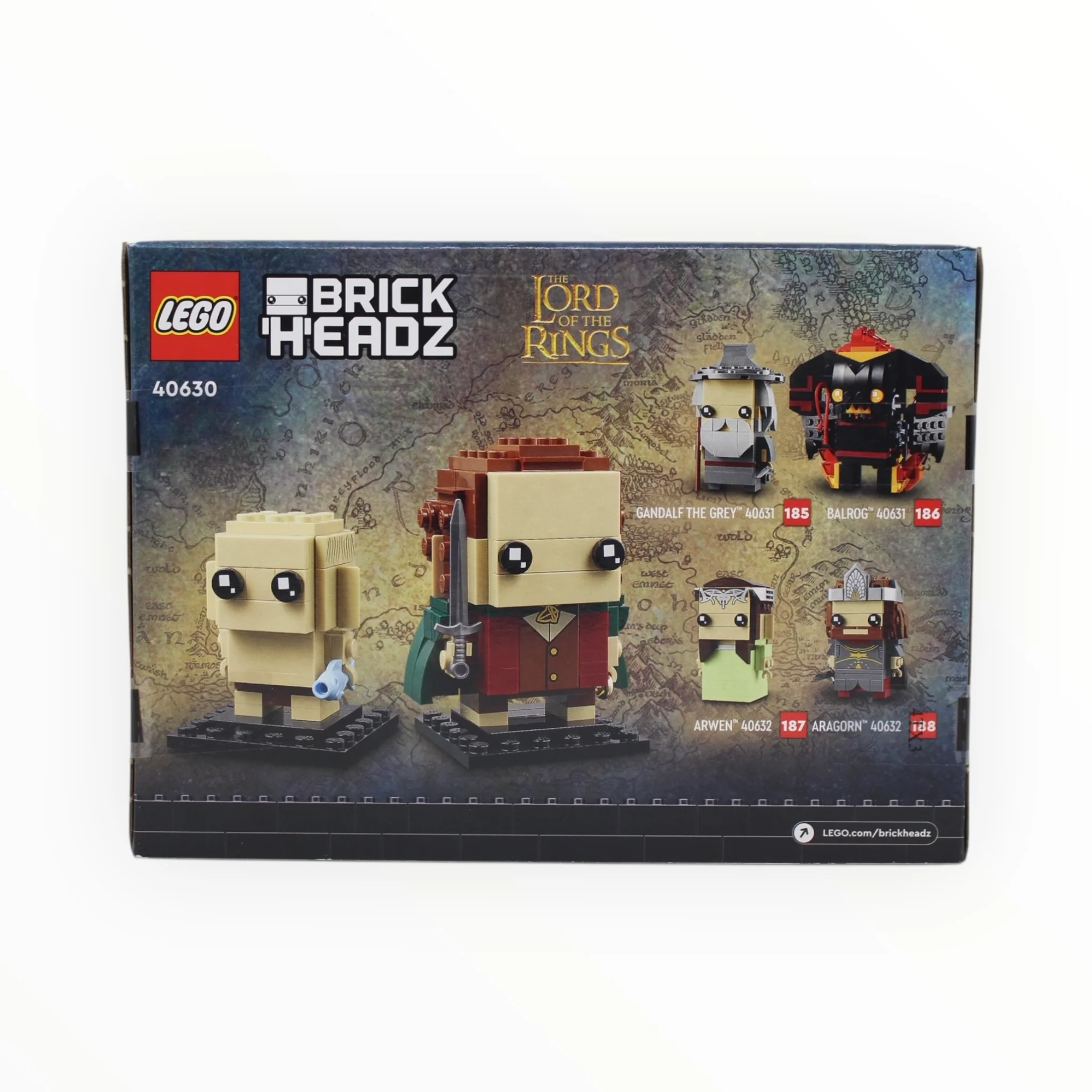 Retired Set 40630 The Lord of the Rings BrickHeadz Frodo & Gollum - Image 2