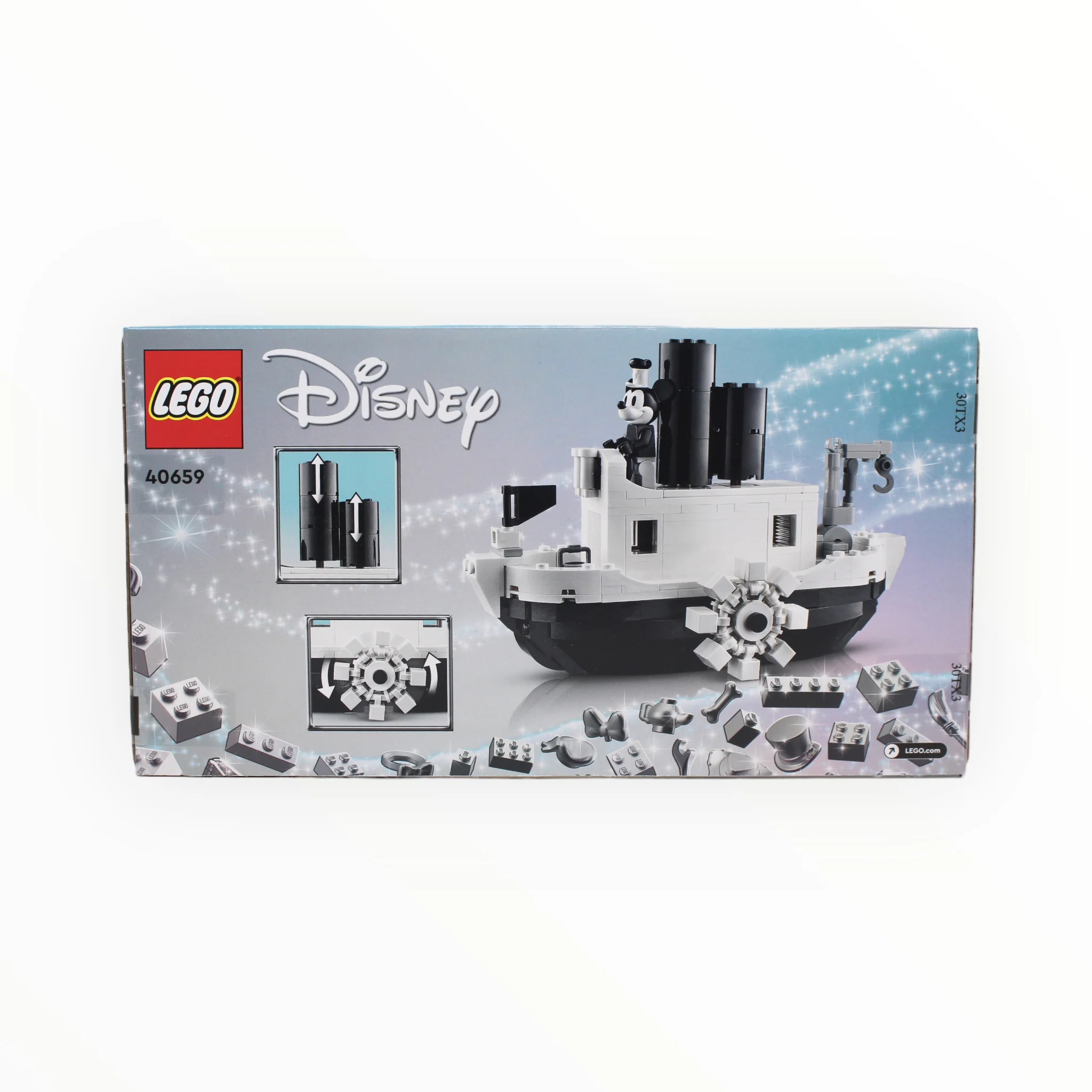 Retired Set 40659 Disney Mini Steamboat Willie - Image 2
