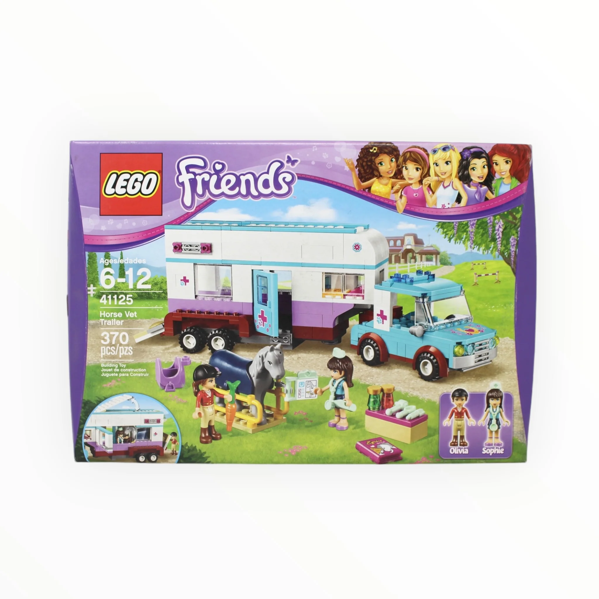 Retired Set 41125 Friends Horse Vet Trailer