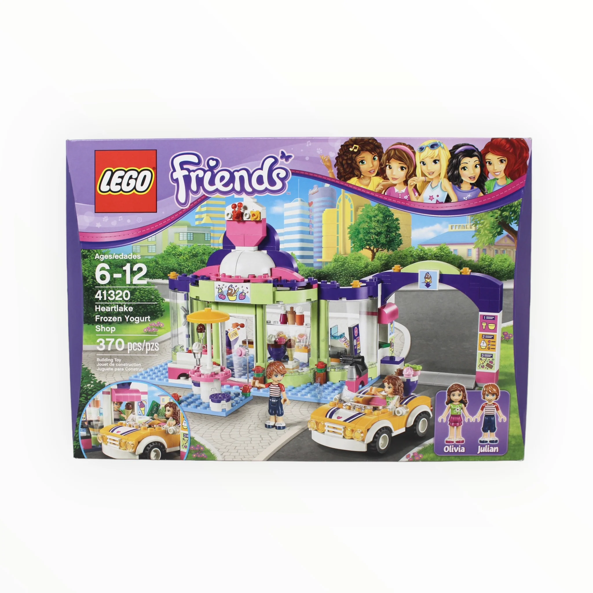 Retired Set 41320 Friends Heartlake Frozen Yogurt Shop