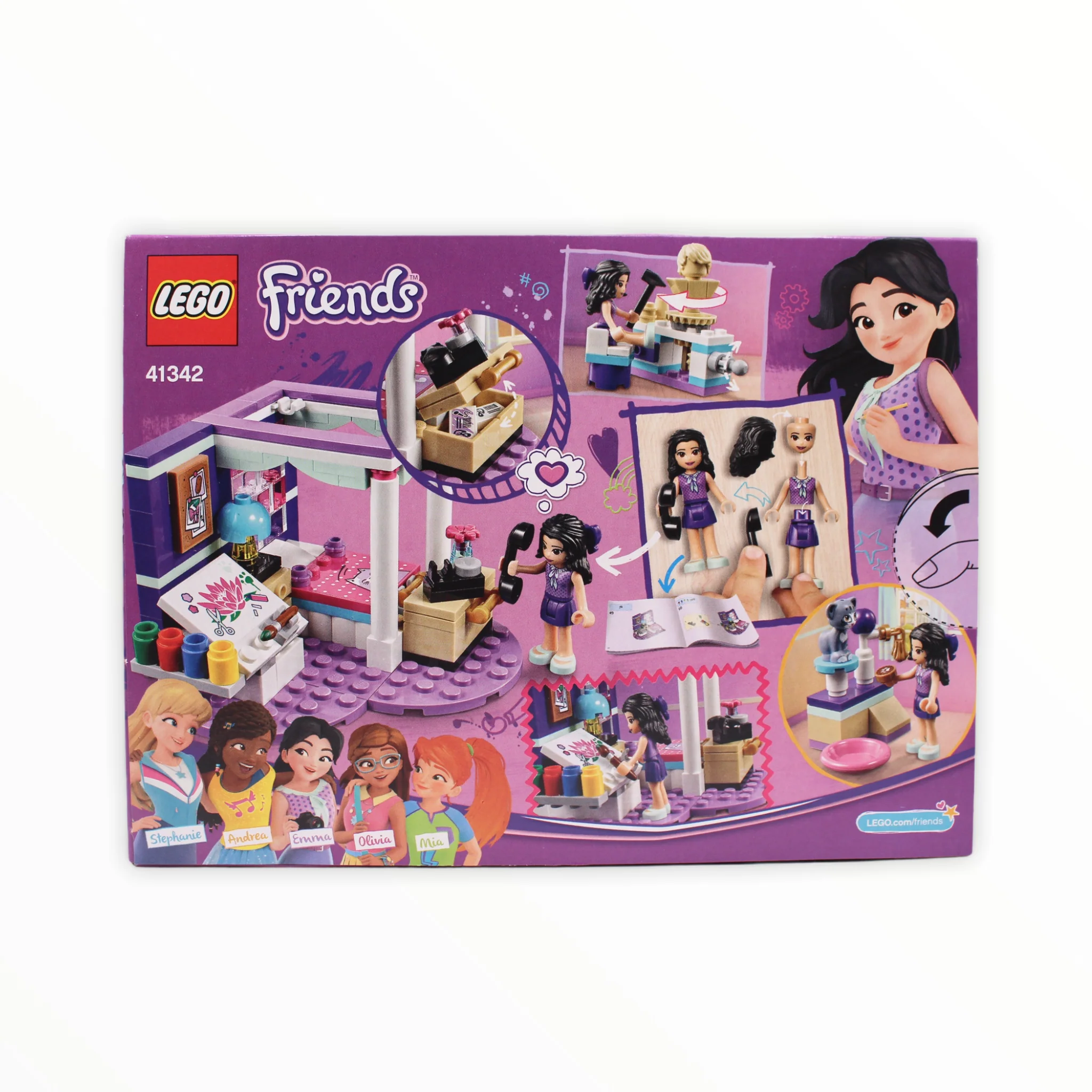 Retired Set 41342 Friends Emma’s Deluxe Bedroom - Image 2