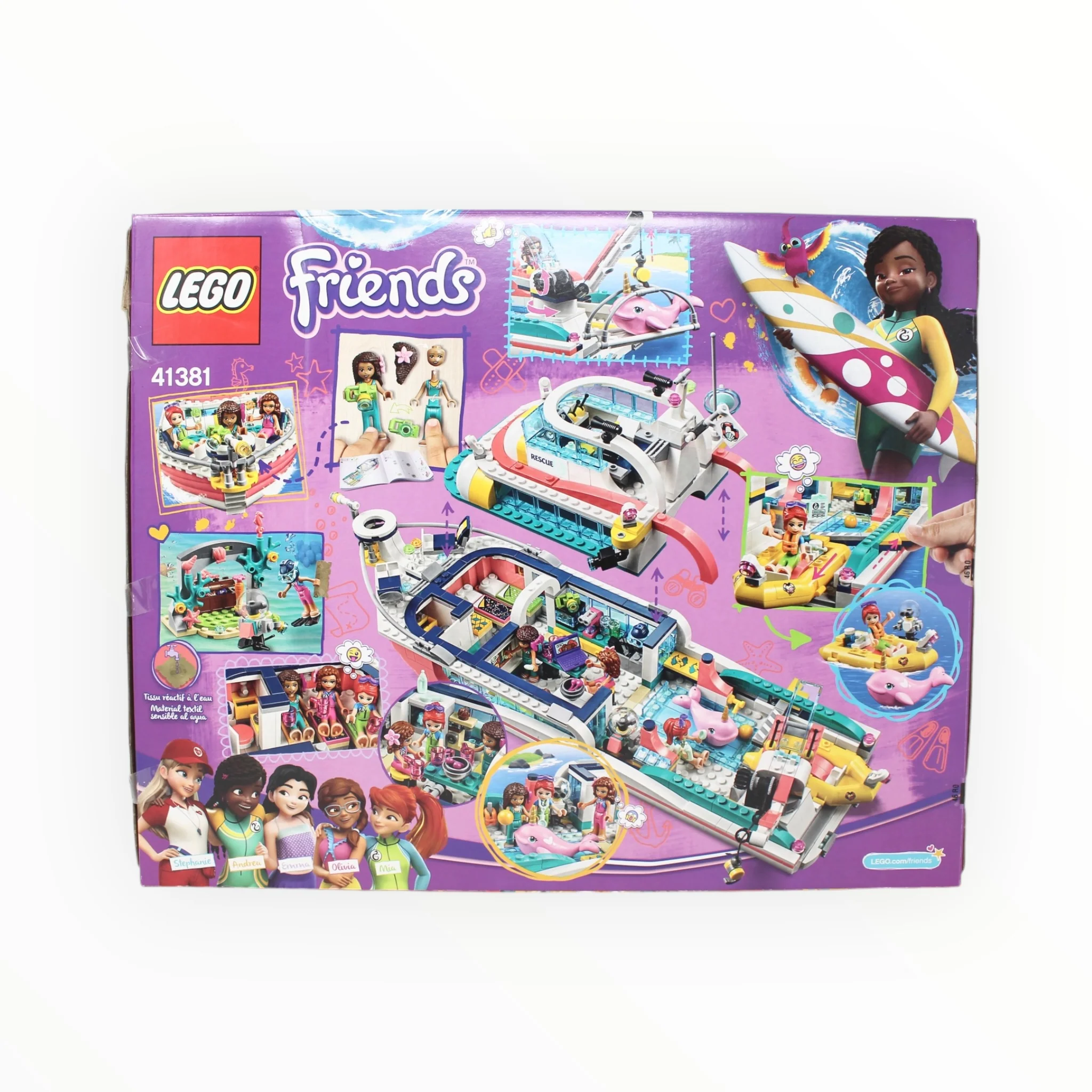 Retired Set 41381 Friends Rescue Mission Boat (damaged box) - Image 2