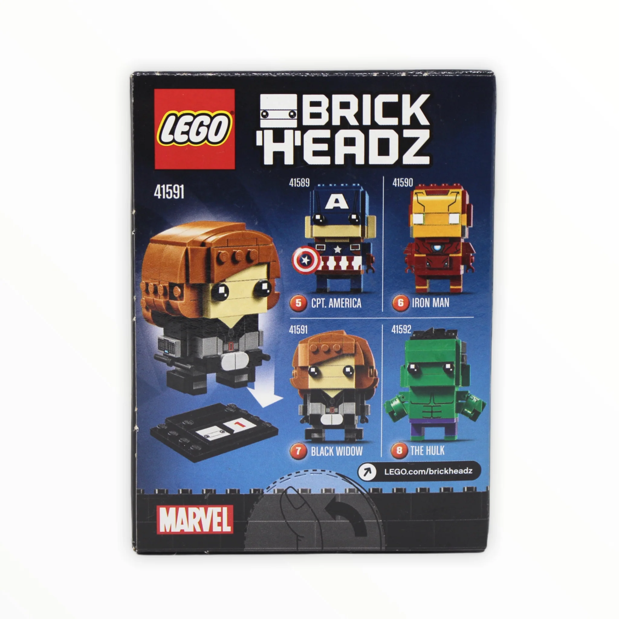 Retired Set 41591 Marvel BrickHeadz Black Widow - Image 2