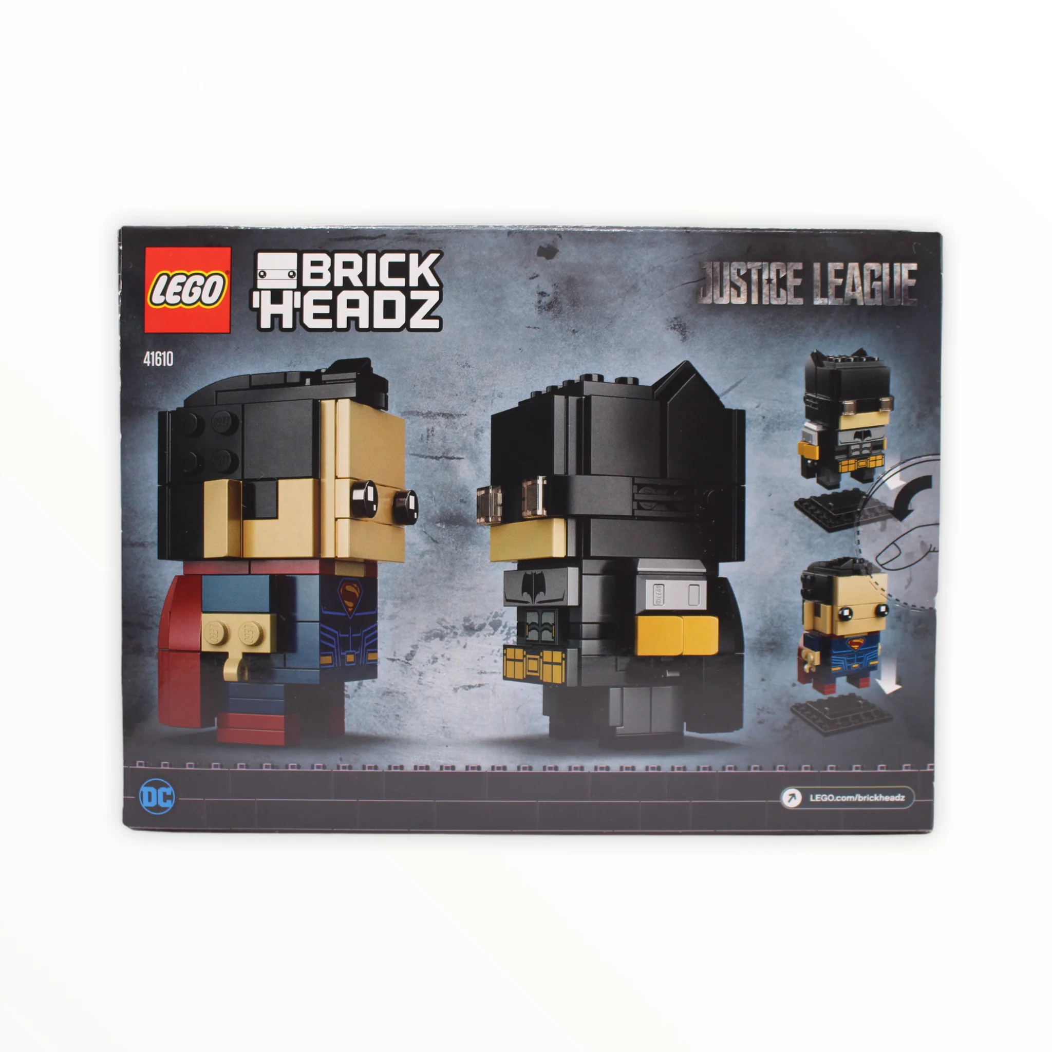 Retired Set 41610 DC BrickHeadz Tactical Batman & Superman - Image 2