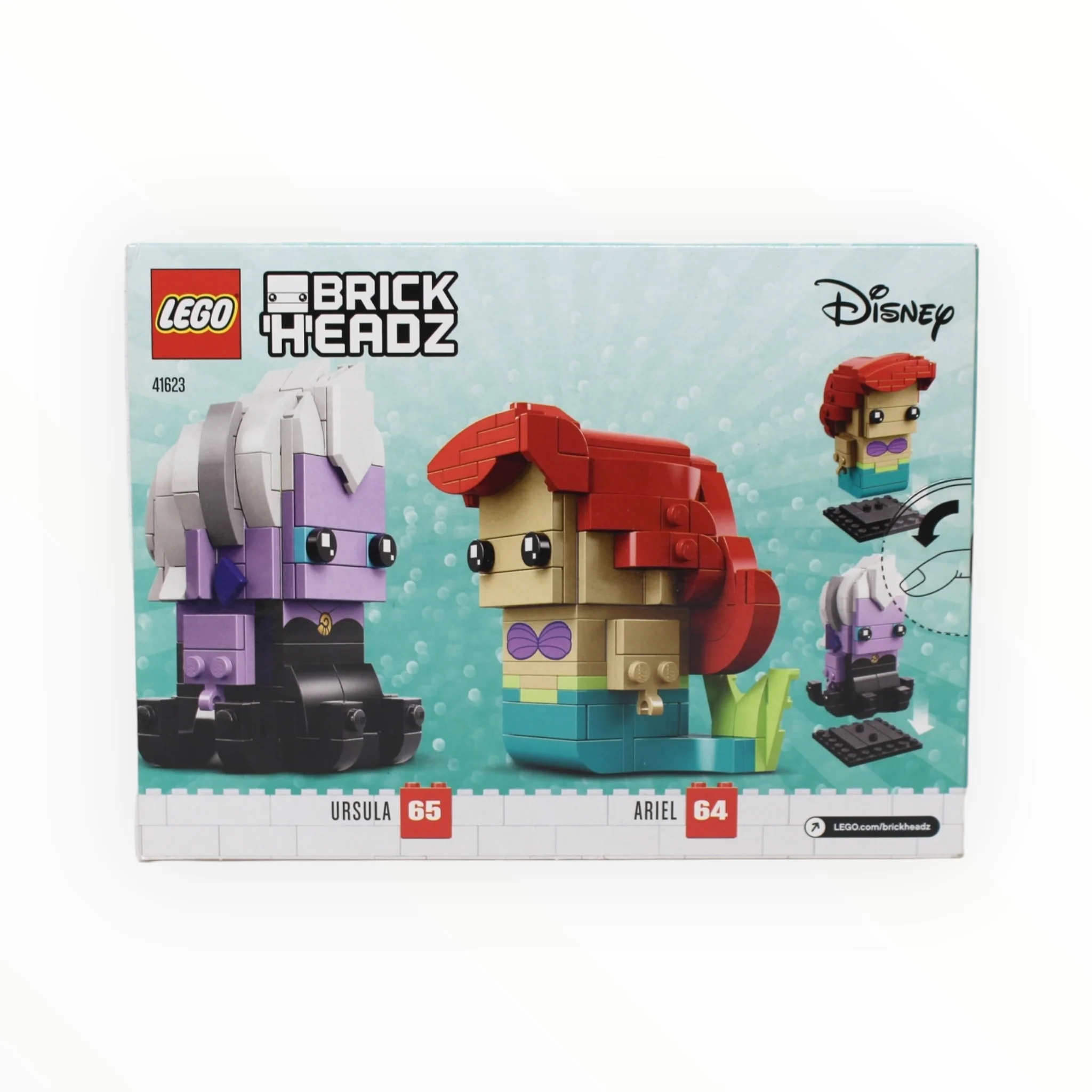 Retired Set 41623 Disney BrickHeadz Ariel & Ursula - Image 2