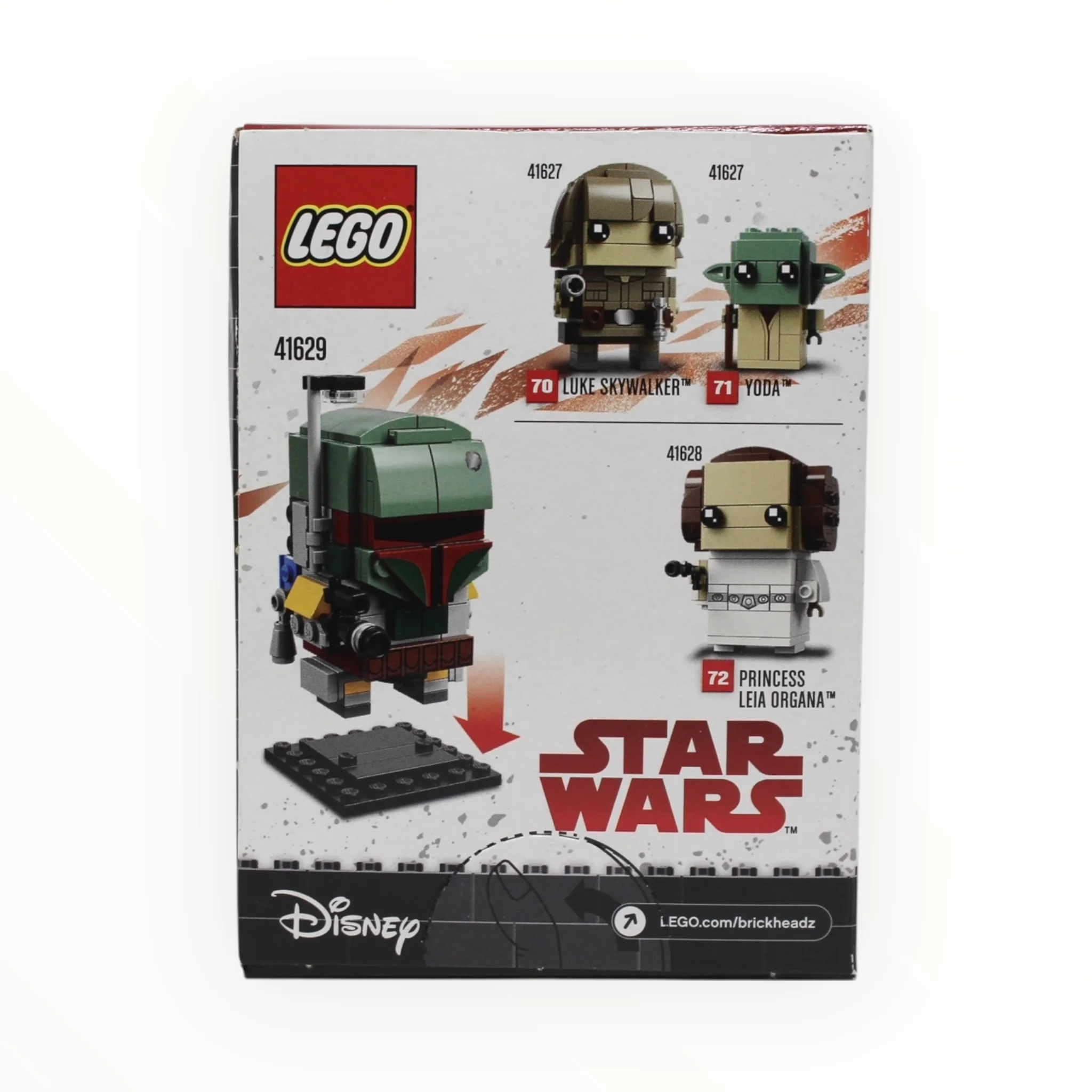 Retired Set 41629 Star Wars BrickHeadz Boba Fett - Image 2