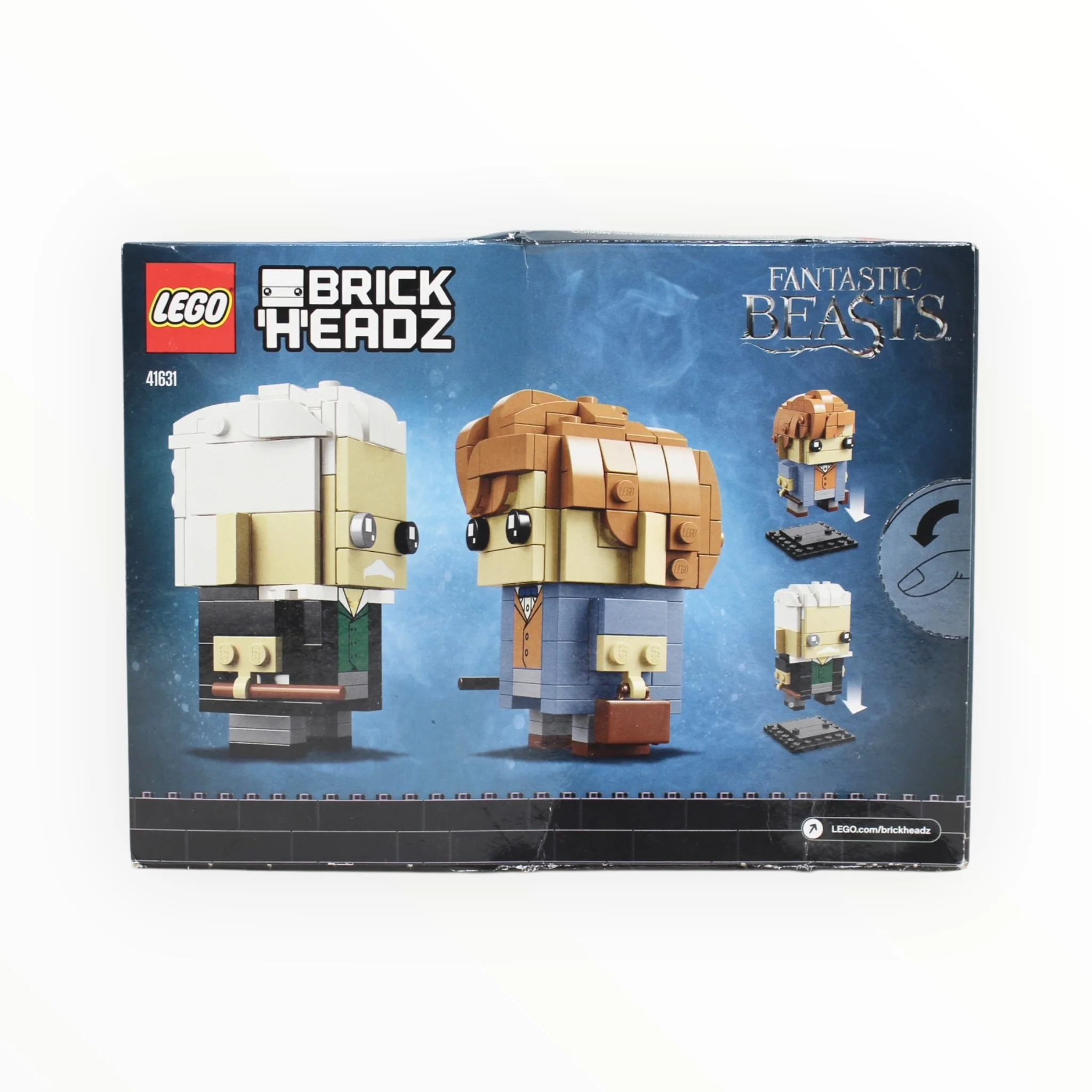 Retired Set 41631 Harry Potter BrickHeadz Newt Scamander & Gellert Grindelwald (damaged box) - Image 2